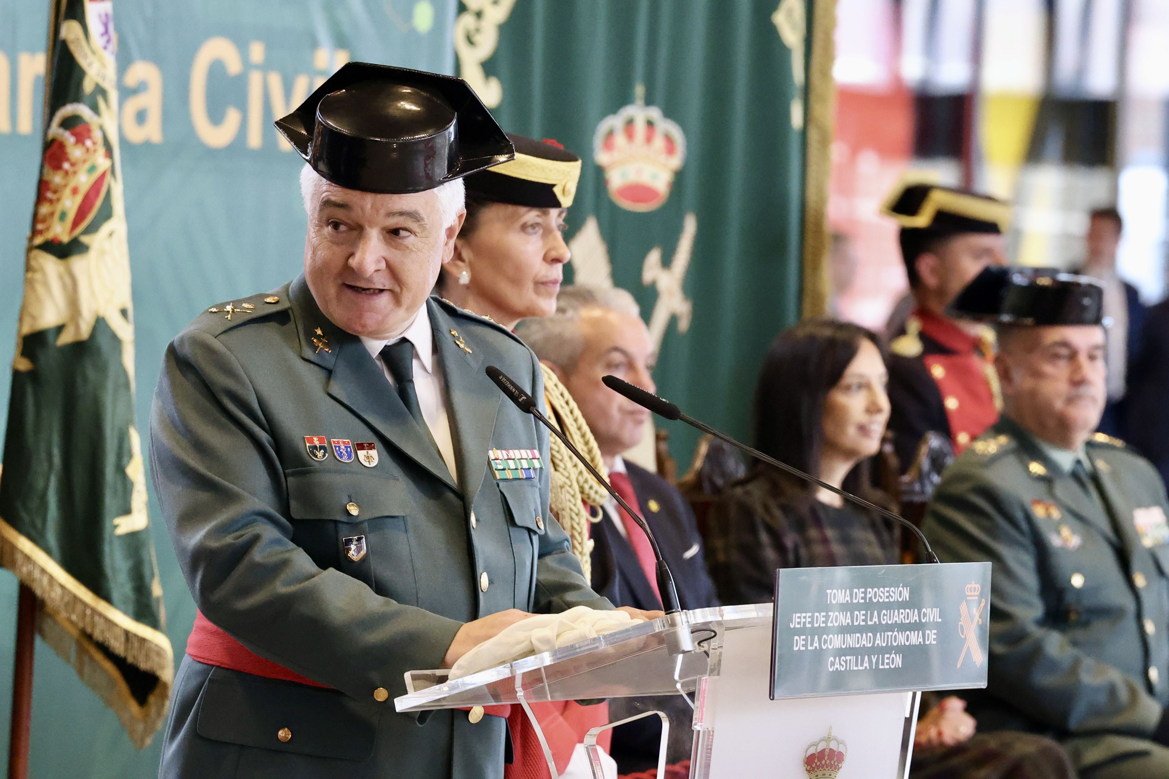  Miguel Sánchez Guerrero toma posesión como jefe de la Guardia Civil en Castilla y León. | CAMPILLO (ICAL)
