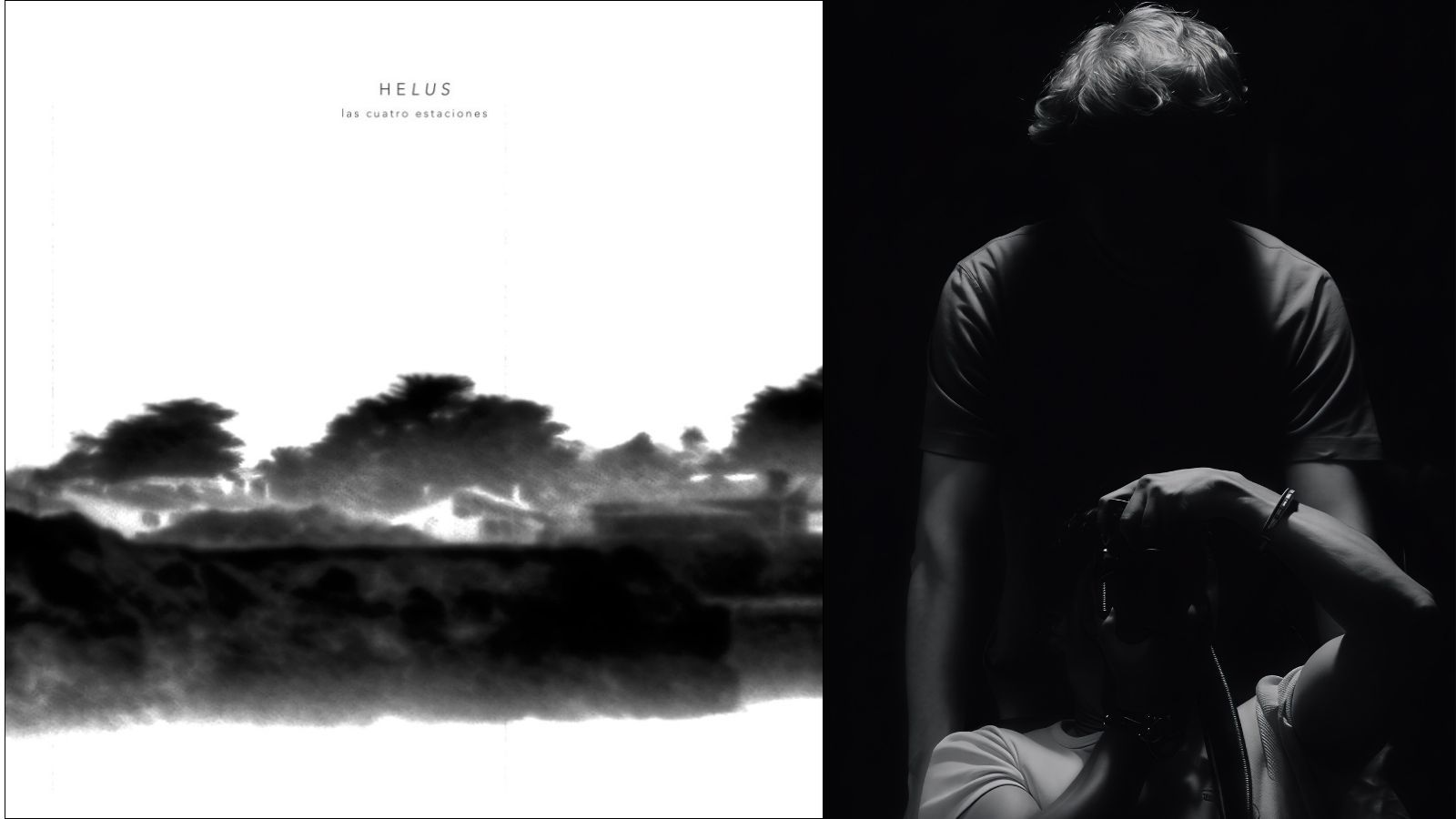 La portada del primer disco de Helus, formado por Luis Miguel Díez y Heliodoro Villa.