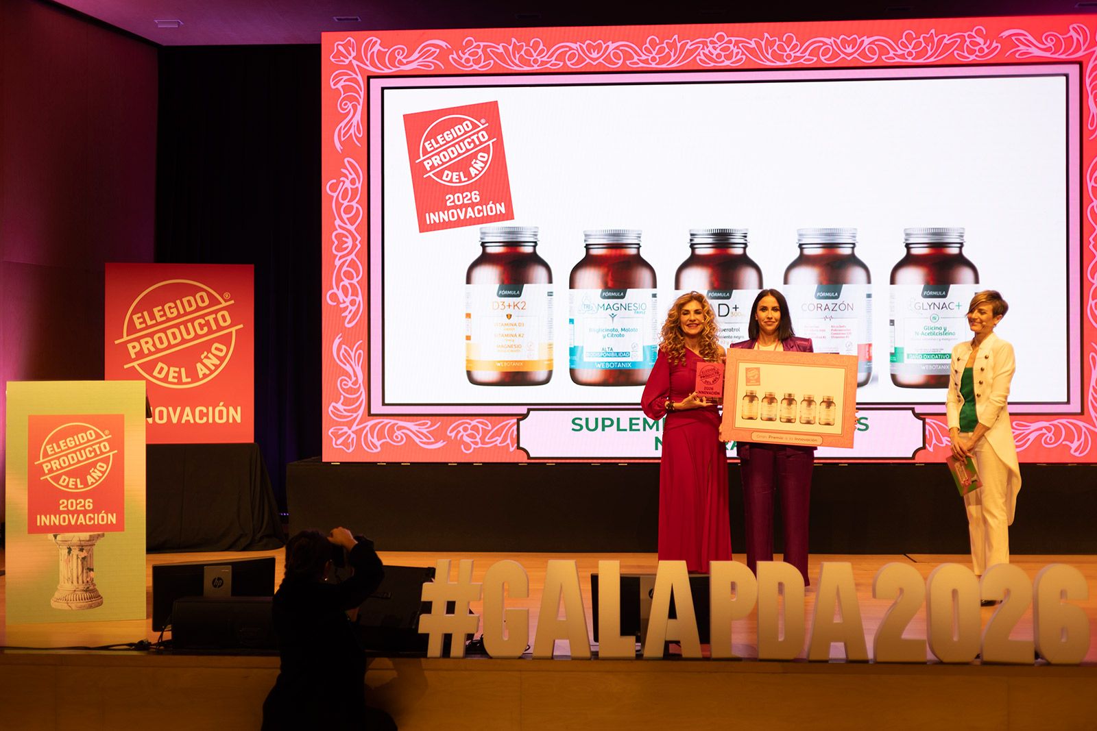 Un instante de la entrega de premios