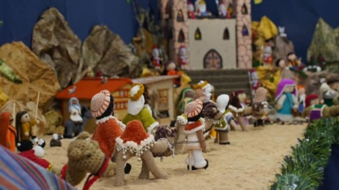 Detalle del 'Belén de ganchillo' de la asociación Tierra Negra. Detalle del 'Belén de ganchillo' de la asociación Tierra Negra.