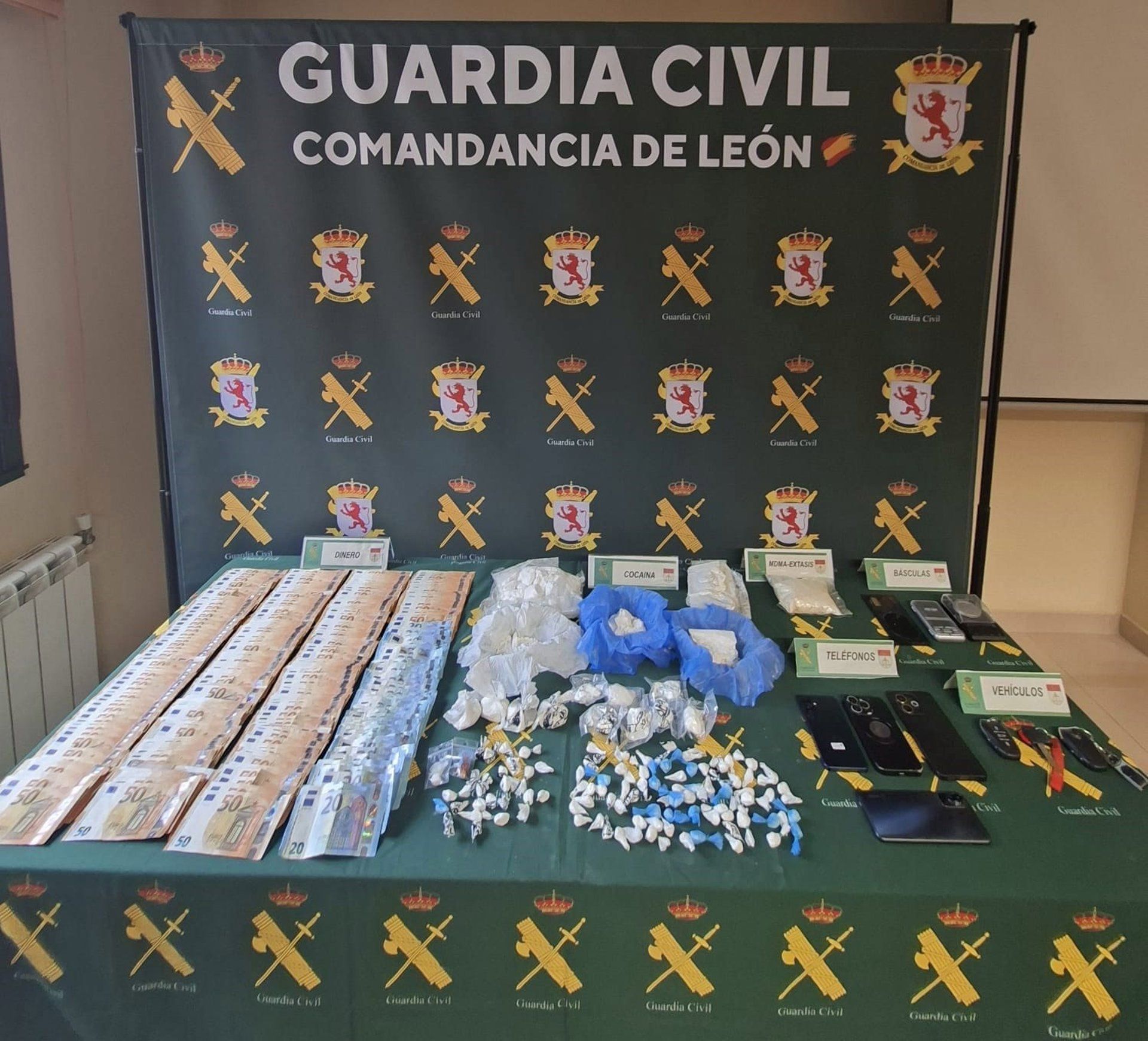Detenidas dos personas dedicadas al tráfico de cocaína y mdma en la provincia de León. | EUROPA PRESS