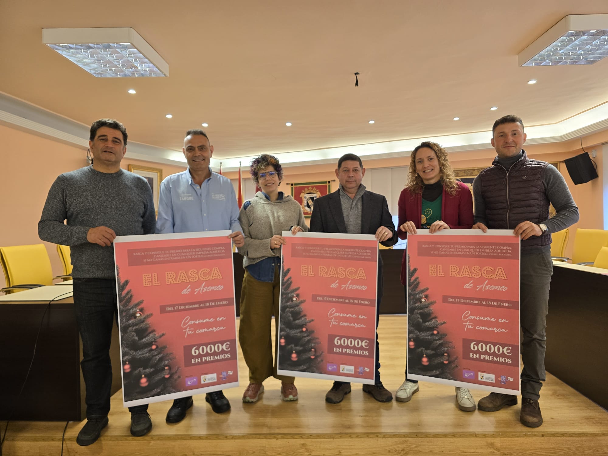 Imagen de la presentación de la campaña 'El rasca de Asemco' en Valencia de Don Juan. | L.N.C. Imagen de la presentación de la campaña 'El rasca de Asemco' en Valencia de Don Juan. | L.N.C.