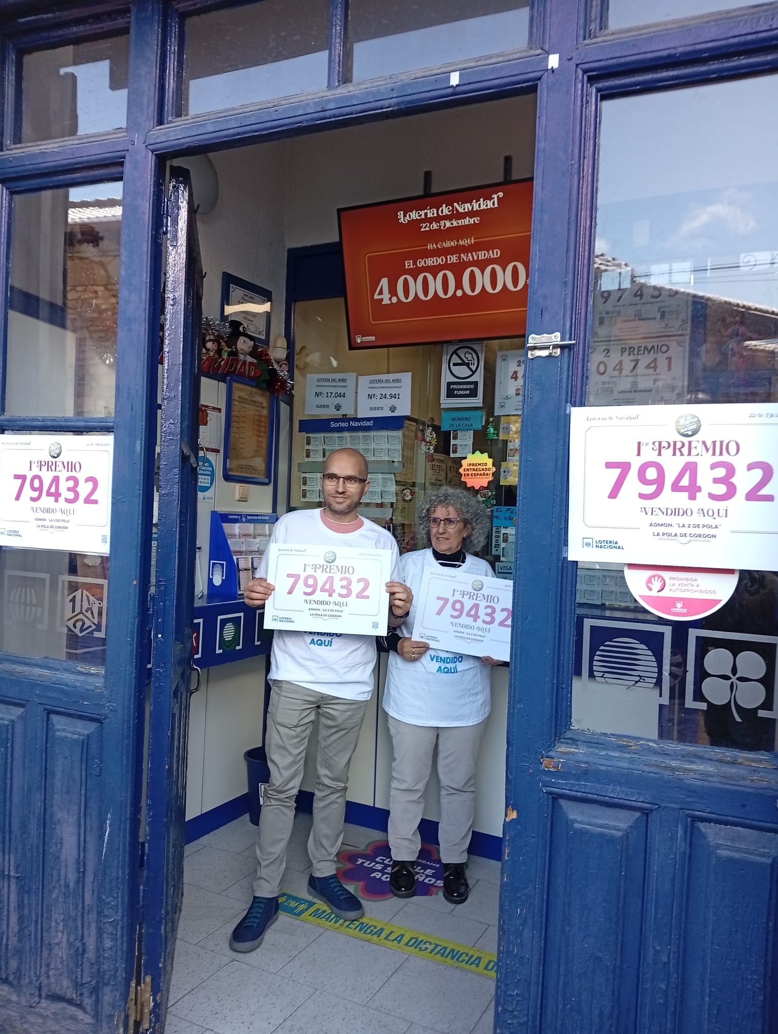 'El Gordo' deja una lluvia de millones en Pola de Gordón | ESTEFANÍA NIÑO