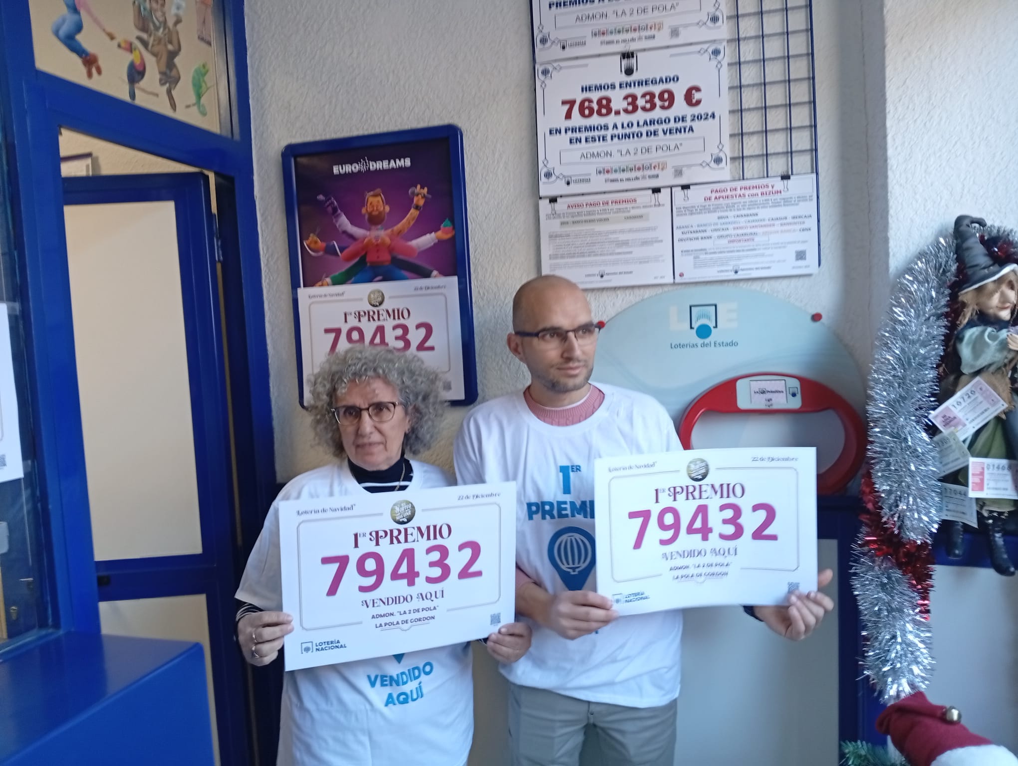 'El Gordo' deja una lluvia de millones en Pola de Gordón | ESTEFANÍA NIÑO