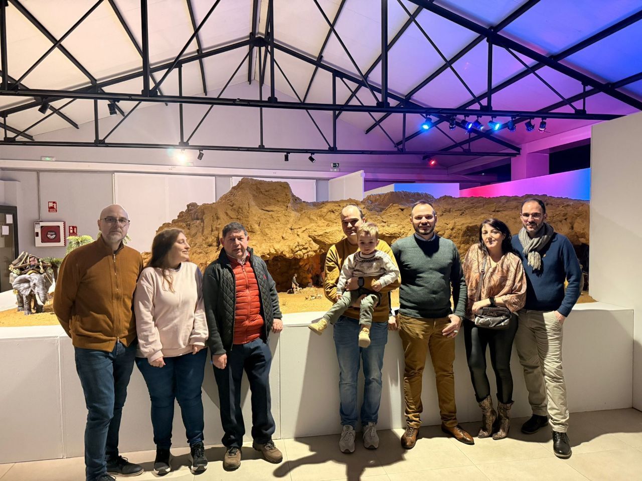 Inauguración del Belén instalado en ExpoCoyanza. | L.N.C.