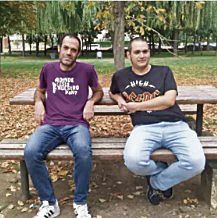 Abel Aparicio y Javi Morán, escritores leoneses. | L.N.C.