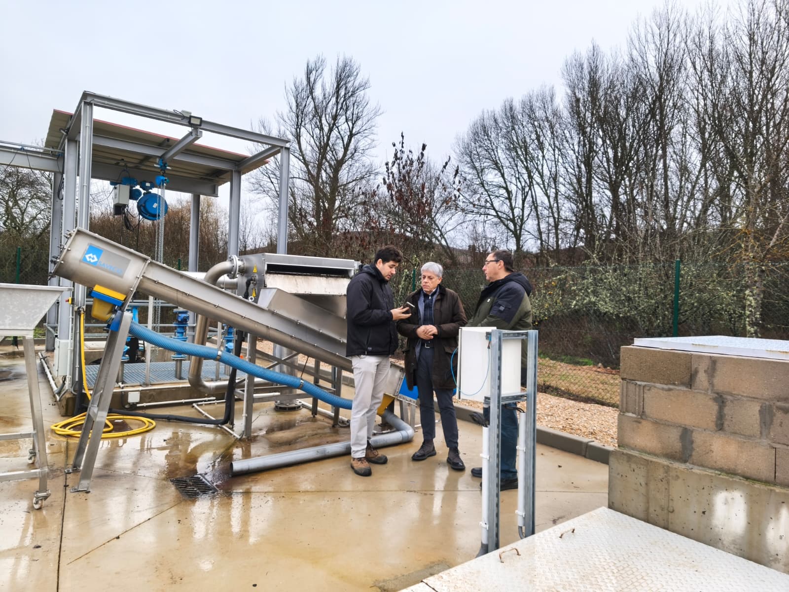 Inauguración de la depuradora de Valtuille de Abajo.