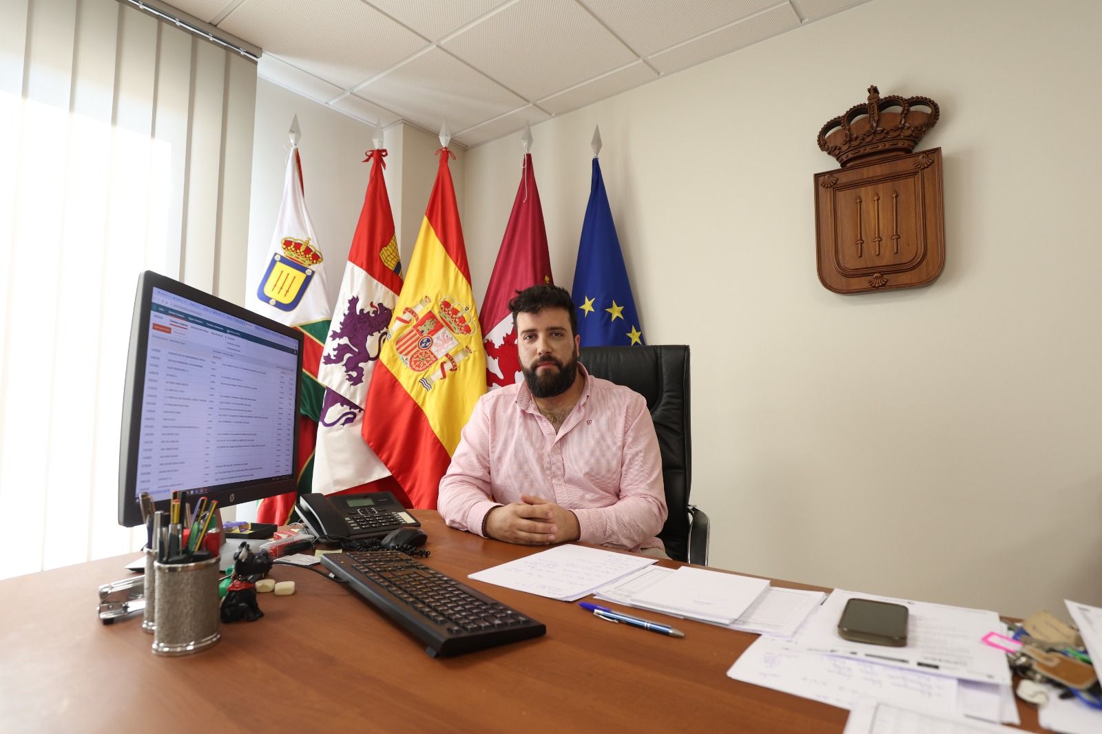 Alejandro Barrera, alcalde de Villadangos del Páramo. | FERNANDO OTERO