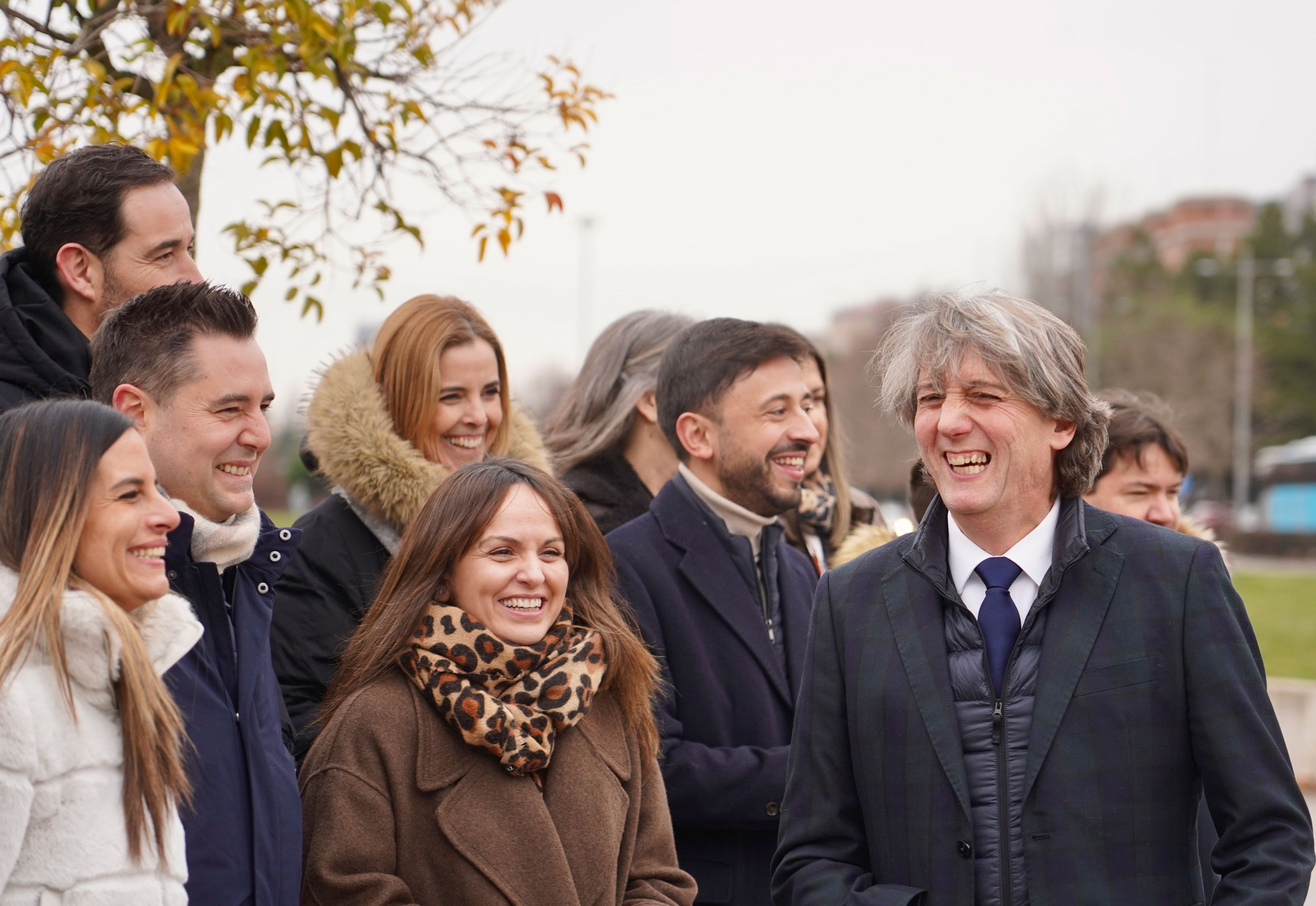 Carlos Martínez y Nuria Rubio en la presentación del equipo electoral del PSOE para las autonómicas de marzo. | ICAL