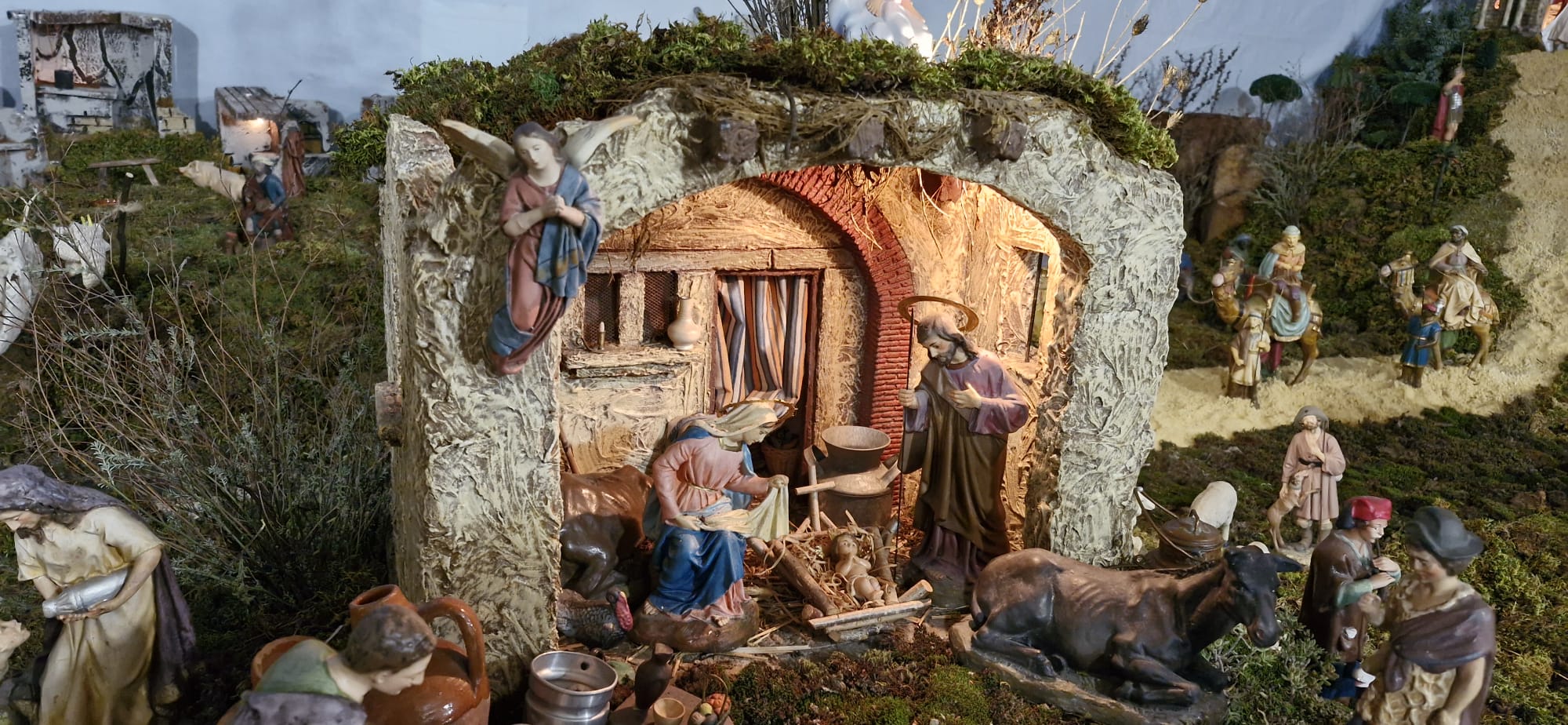 Belén del grupo San Pedro del Castro, en Puente Castro. | L.N.C.