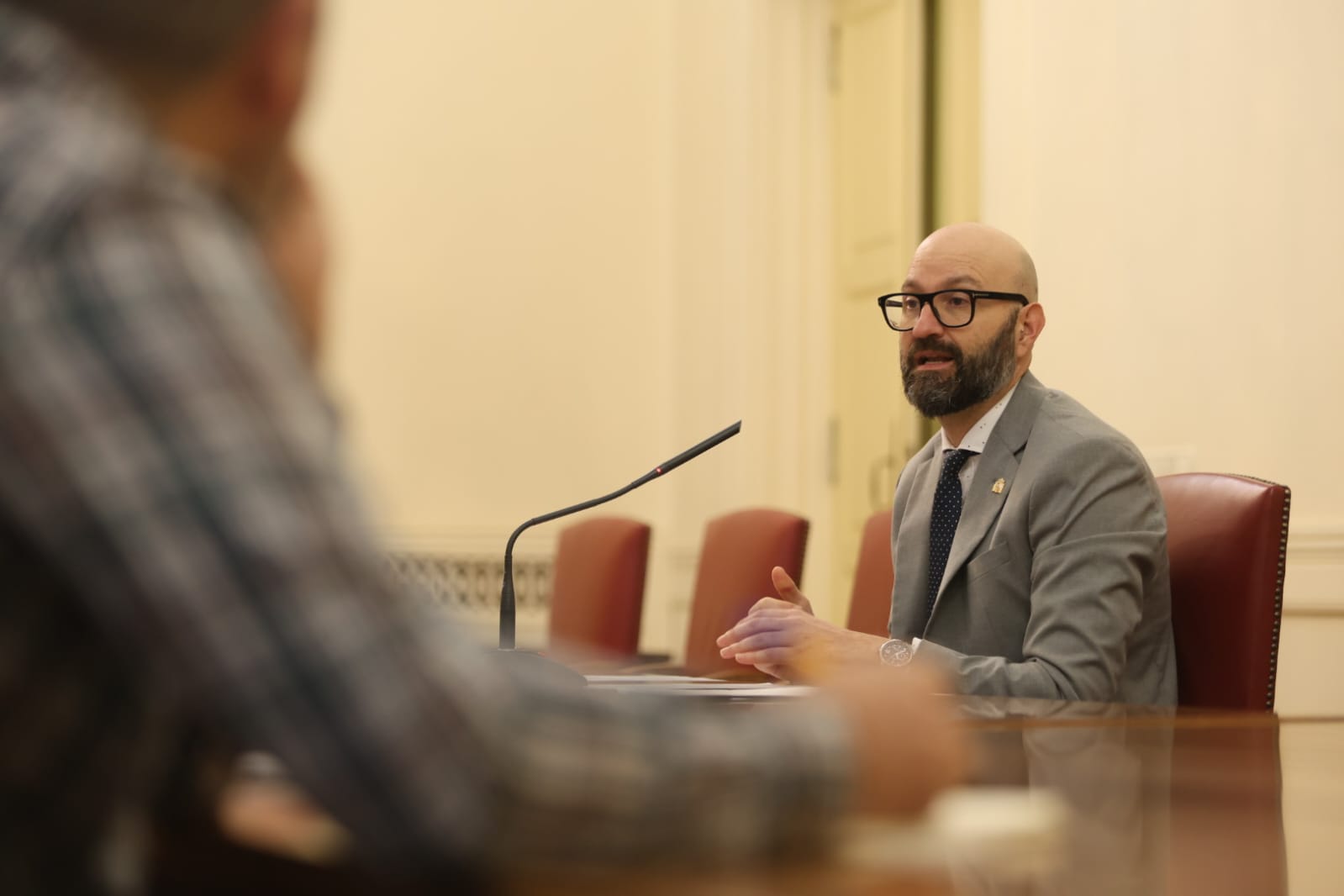 Aláiz Moretón, durante su comparecencia de este lunes. | FERNANDO OTERO