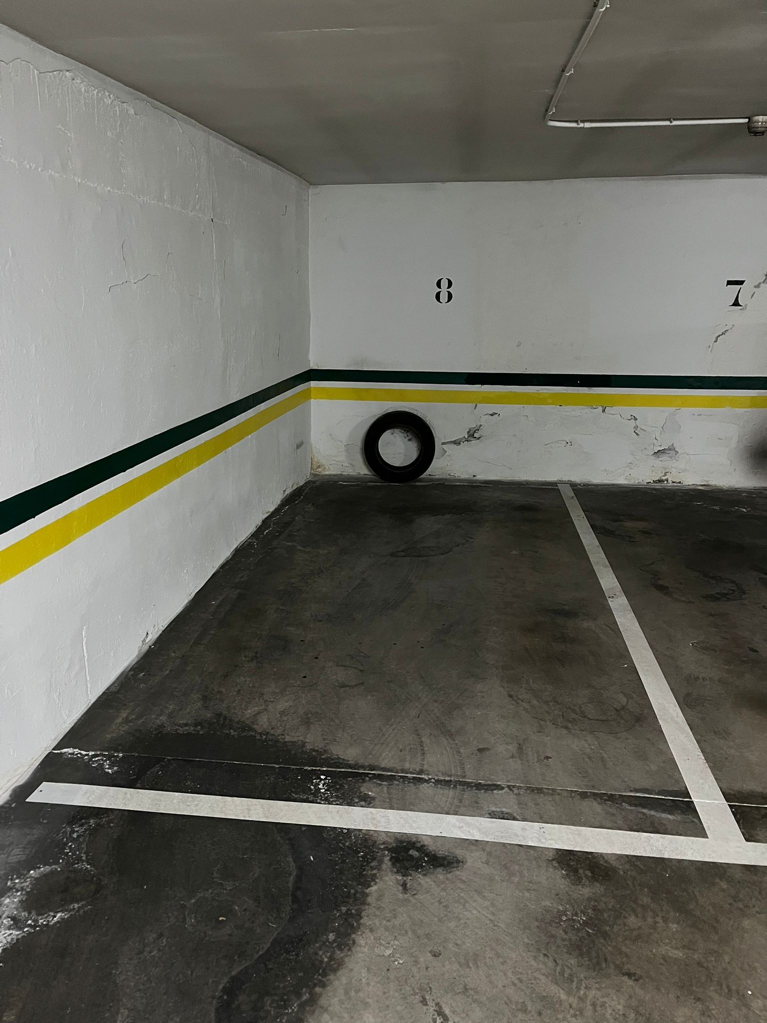 Una plaza de garaje de un edificio de la capital leonesa | L.N.C.