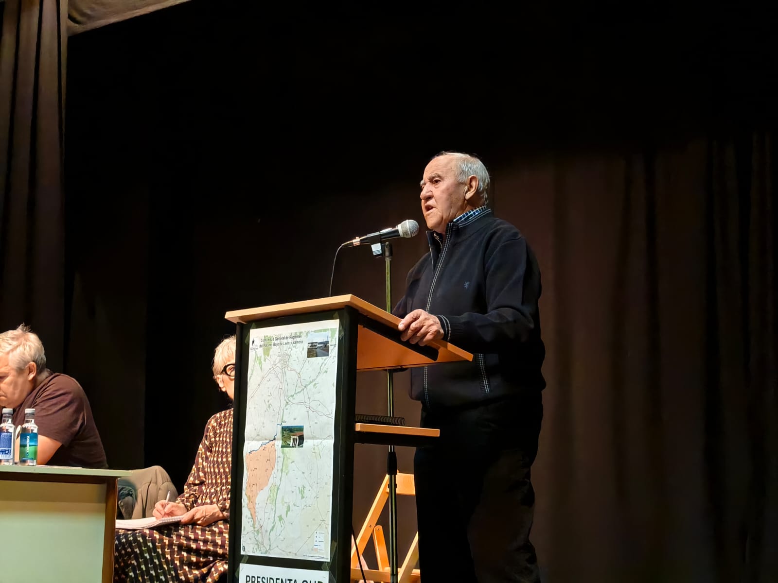 Herminio Medina, presidente de la Junta de Gobierno de la Comunidad de Regantes del Páramo Bajo de León y Zamora. | A. RODRÍGUEZ