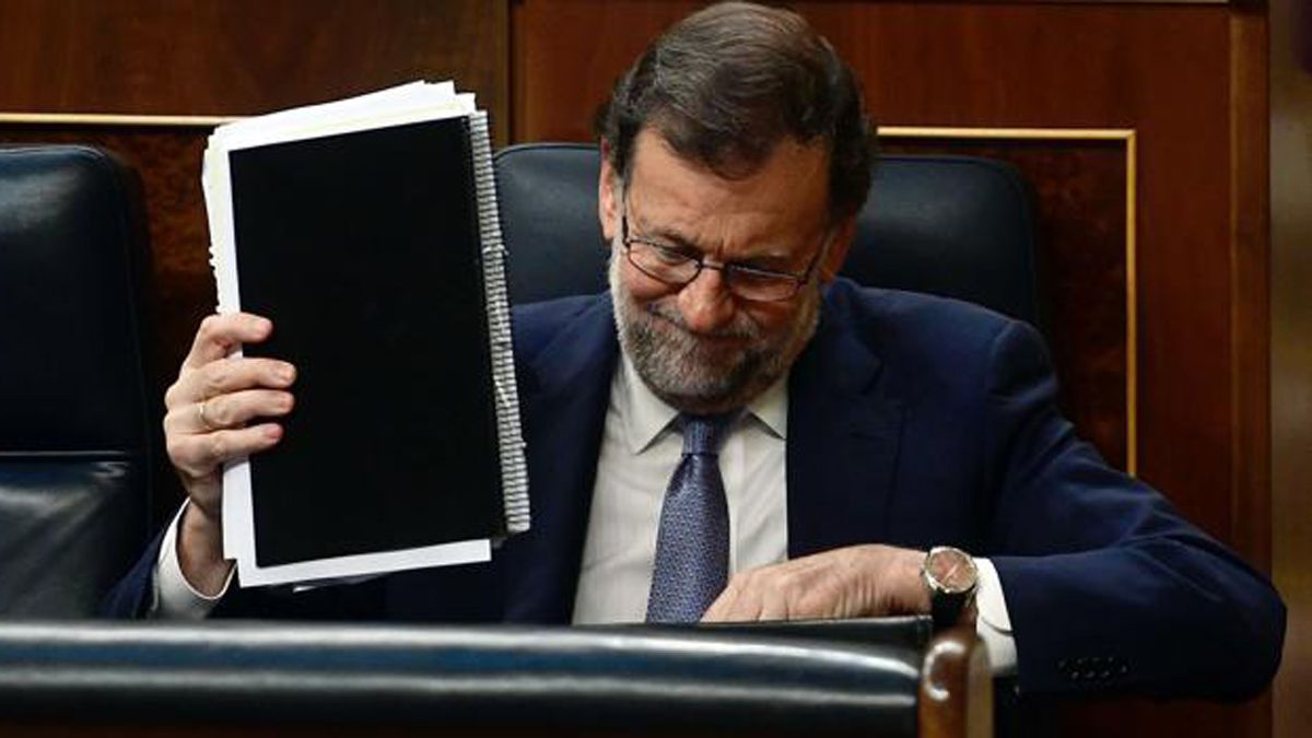 Mariano Rajoy, durante un momento del pleno de investidura. | ABC