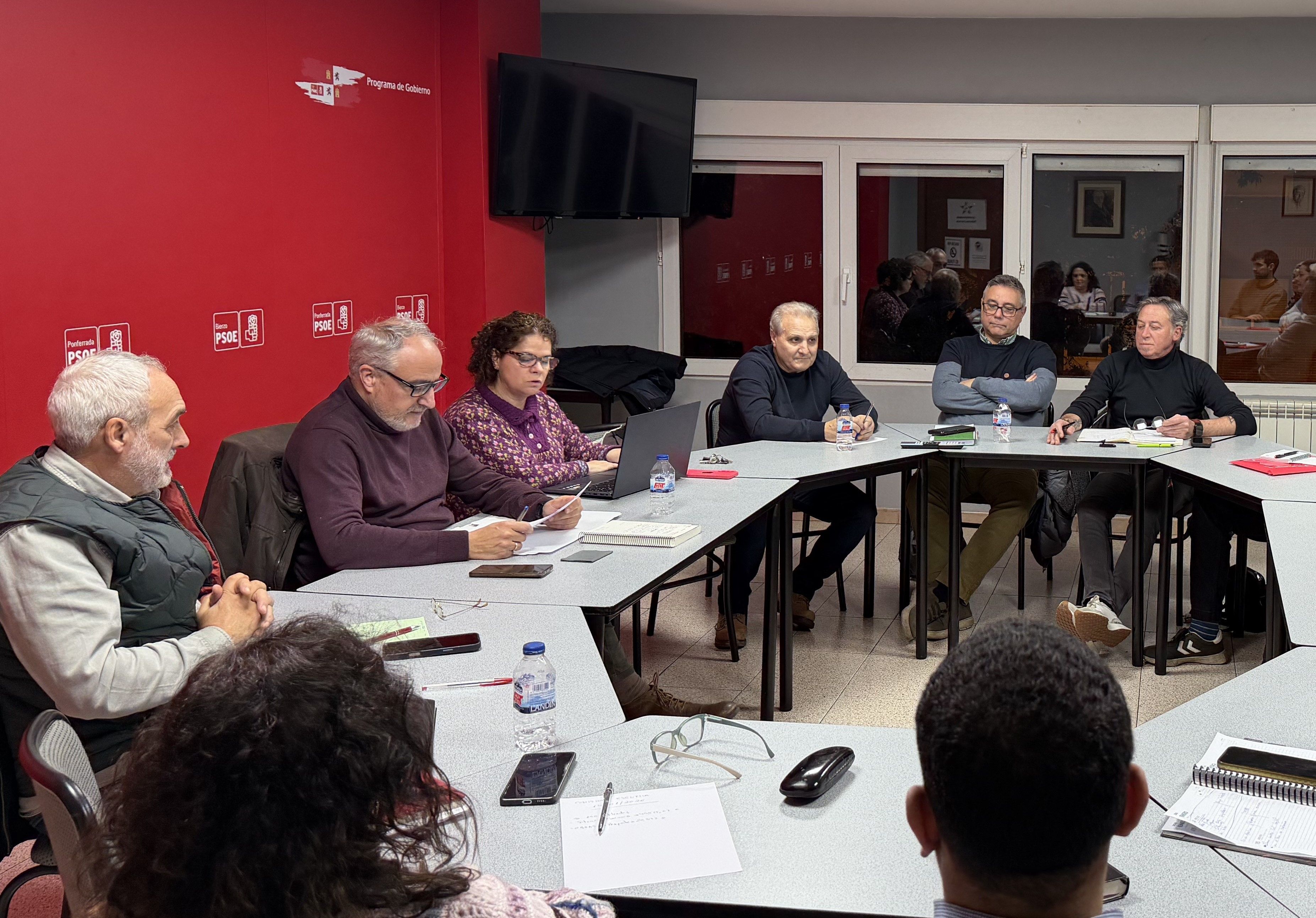 Reunión de la Ejecutiva del PSOE de Ponferrada. 
