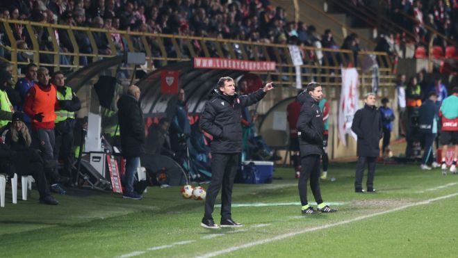 Ziganda durante el partido del pasado martes ante el Athletic. FERNANDO OTERO