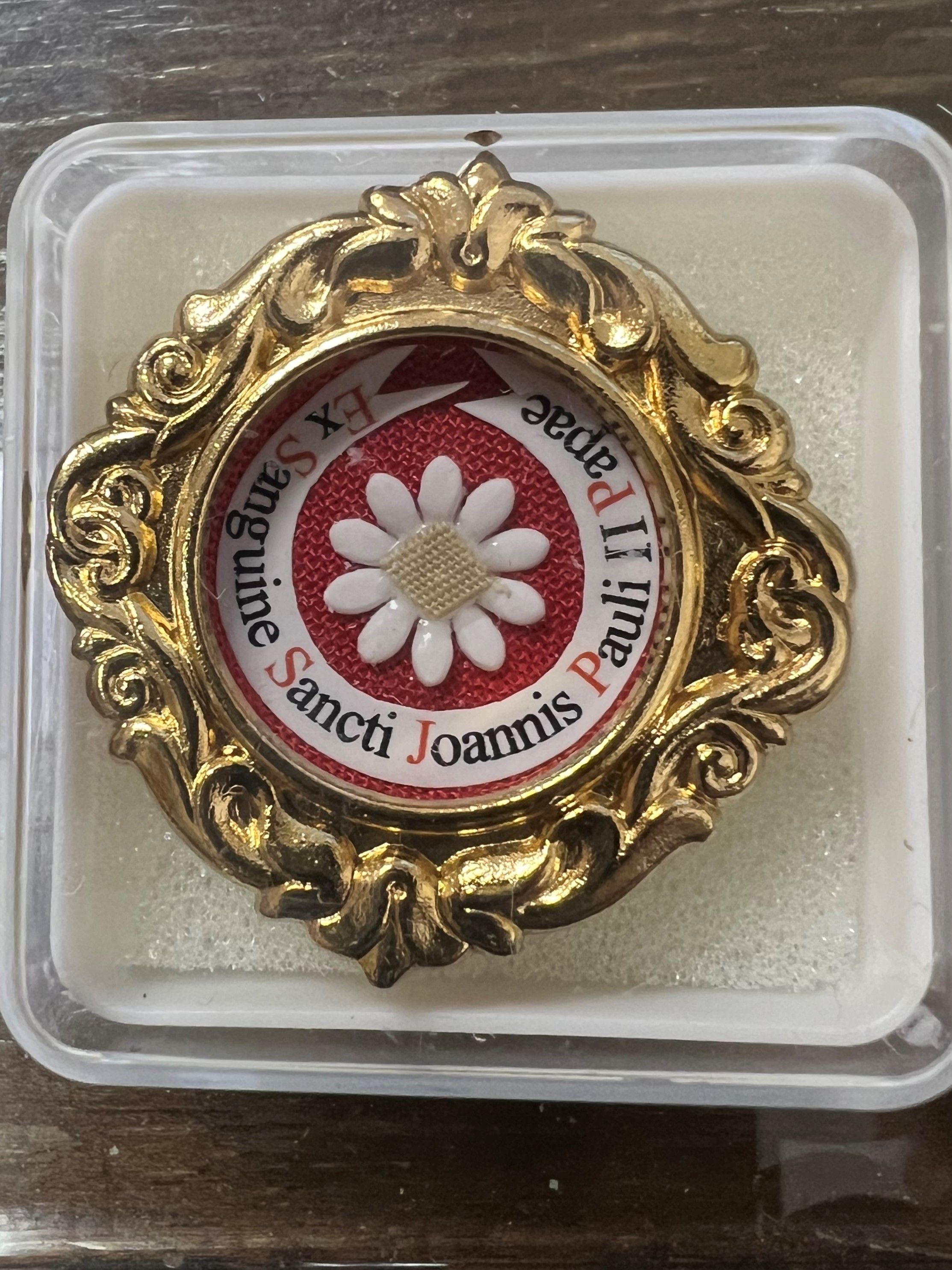 Imagen de la reliquia de San Juan Pablo II. | L.N.C.