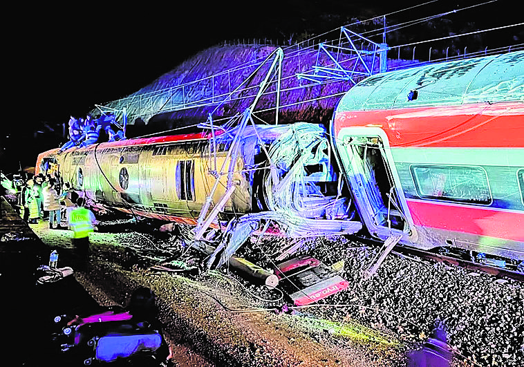 Los trenes accidentados