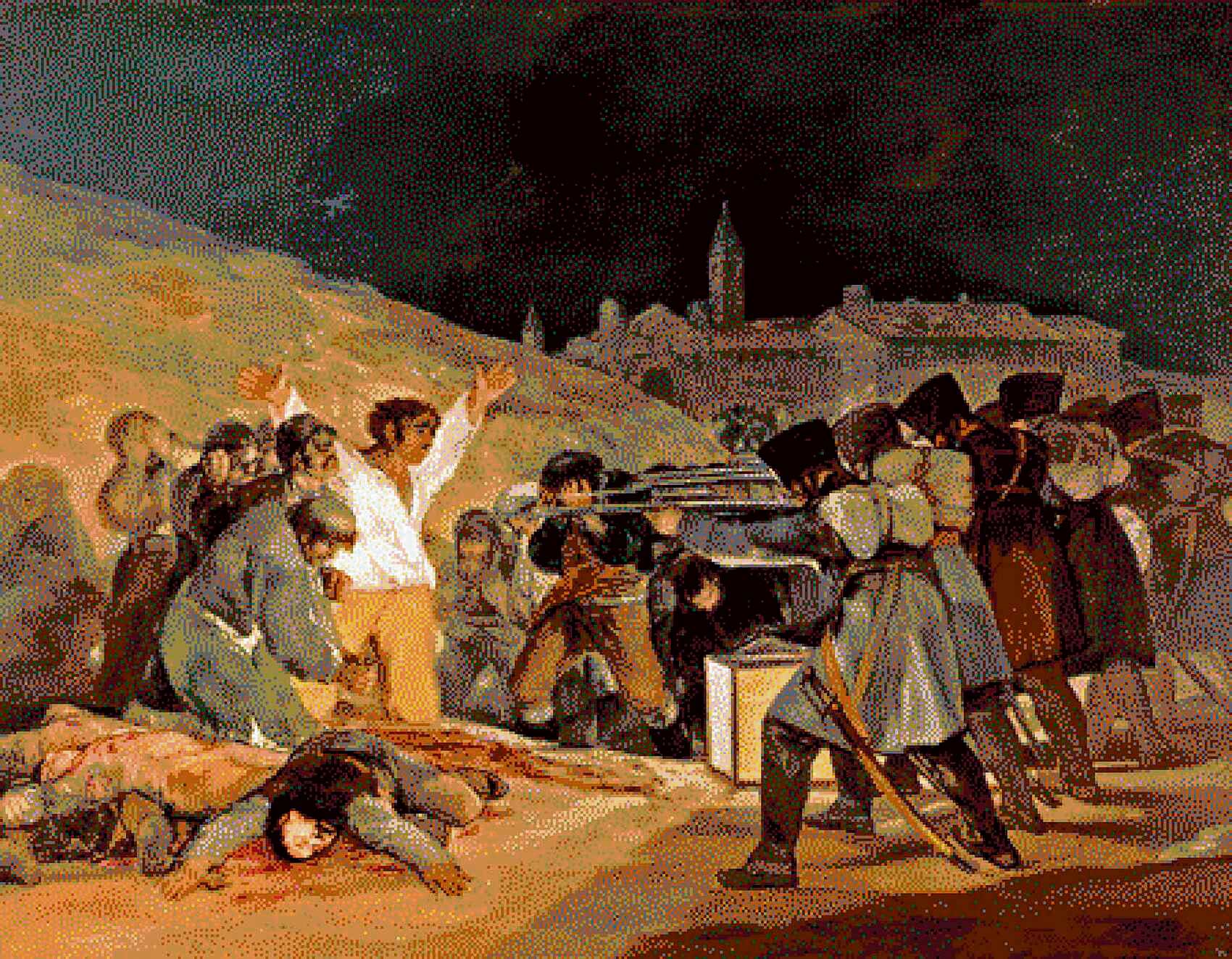 La particular versión que Ai Weiwei realizó en piezas de Lego de la obra de Francisco de Goya se incorpora a los fondos del museo leonés. |MUSAC