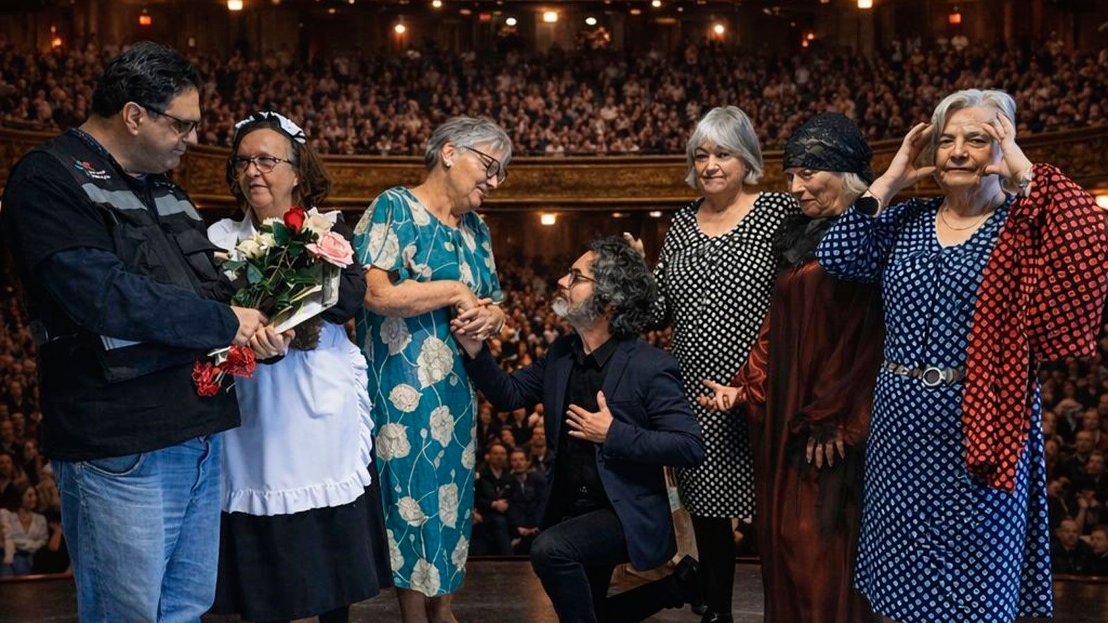 Carlos Gaceo, Ana Alonso, Nila Aller, Julio del Barrio, Belén Arén, Puri Cabezas y María Gutiérrez completan el elenco de la obra de teatro. | L.N.C.