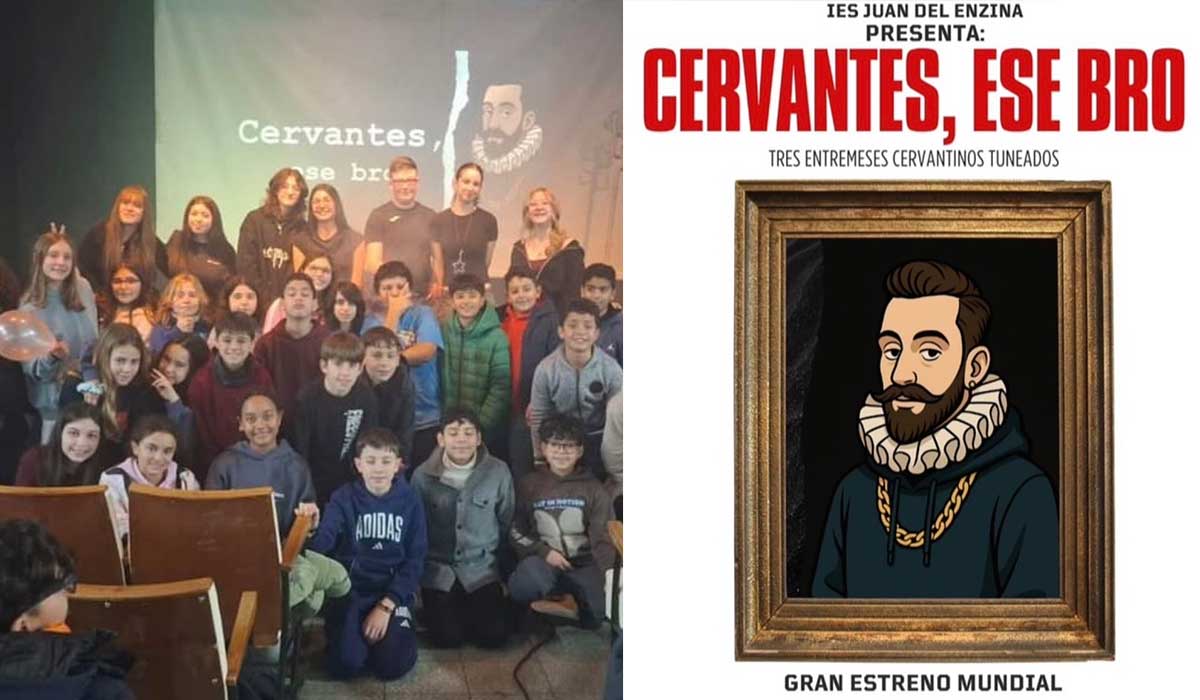 Una de las representaciones y cartel de la obra. | L.N.C.