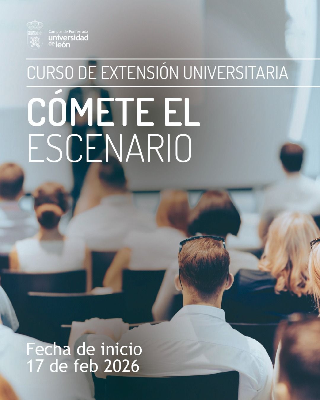 Cartel sobre el nuevo curso.