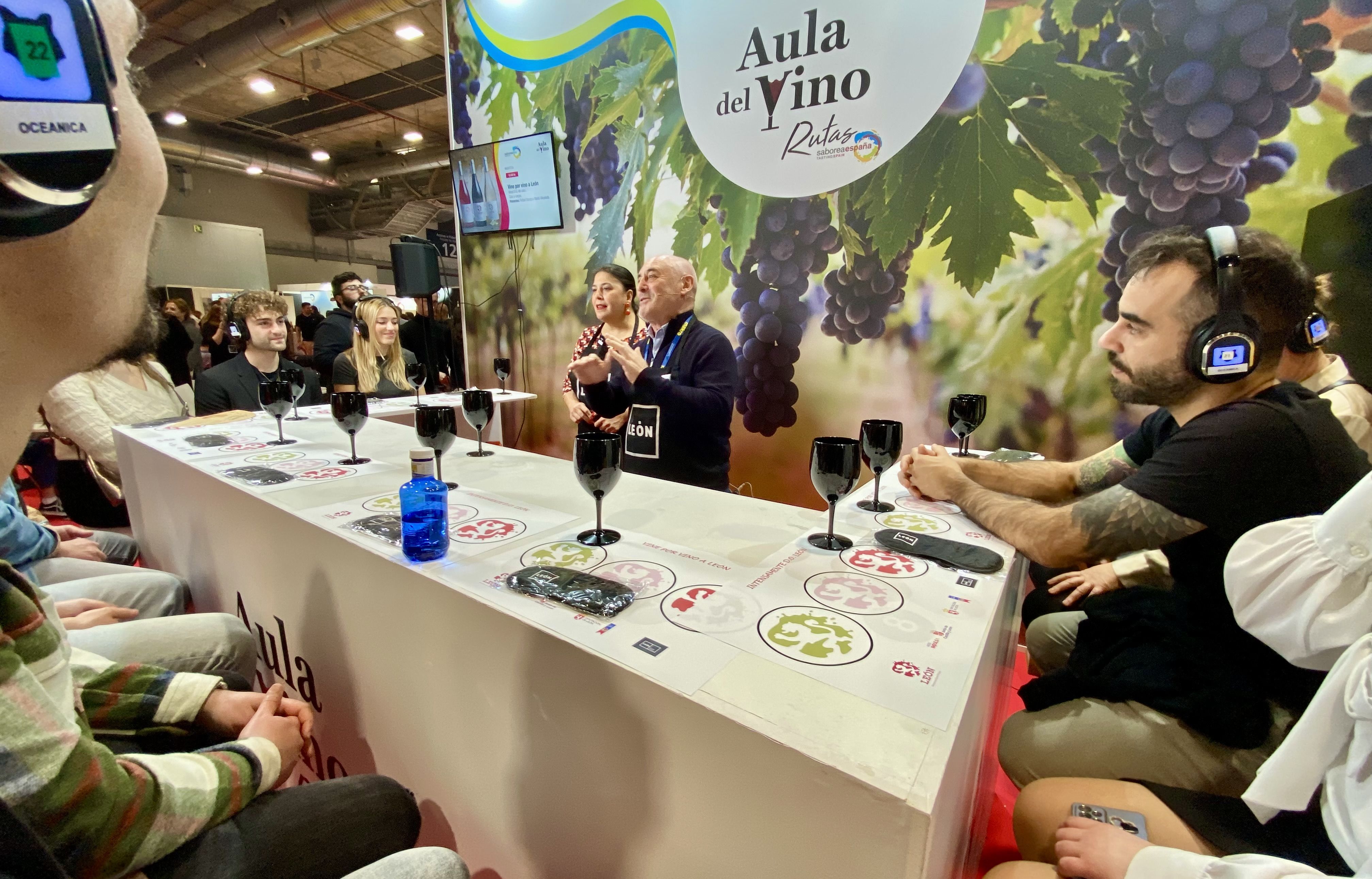 Actividad divulgativa de la DO León en el Aula del Vino, en la pasada edición de Madrid Fusión. | L.N.C.