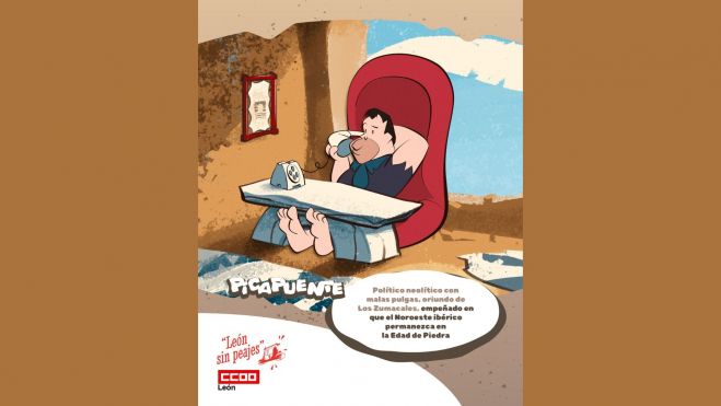 El personaje 'Picapuente' creado por CCOO.