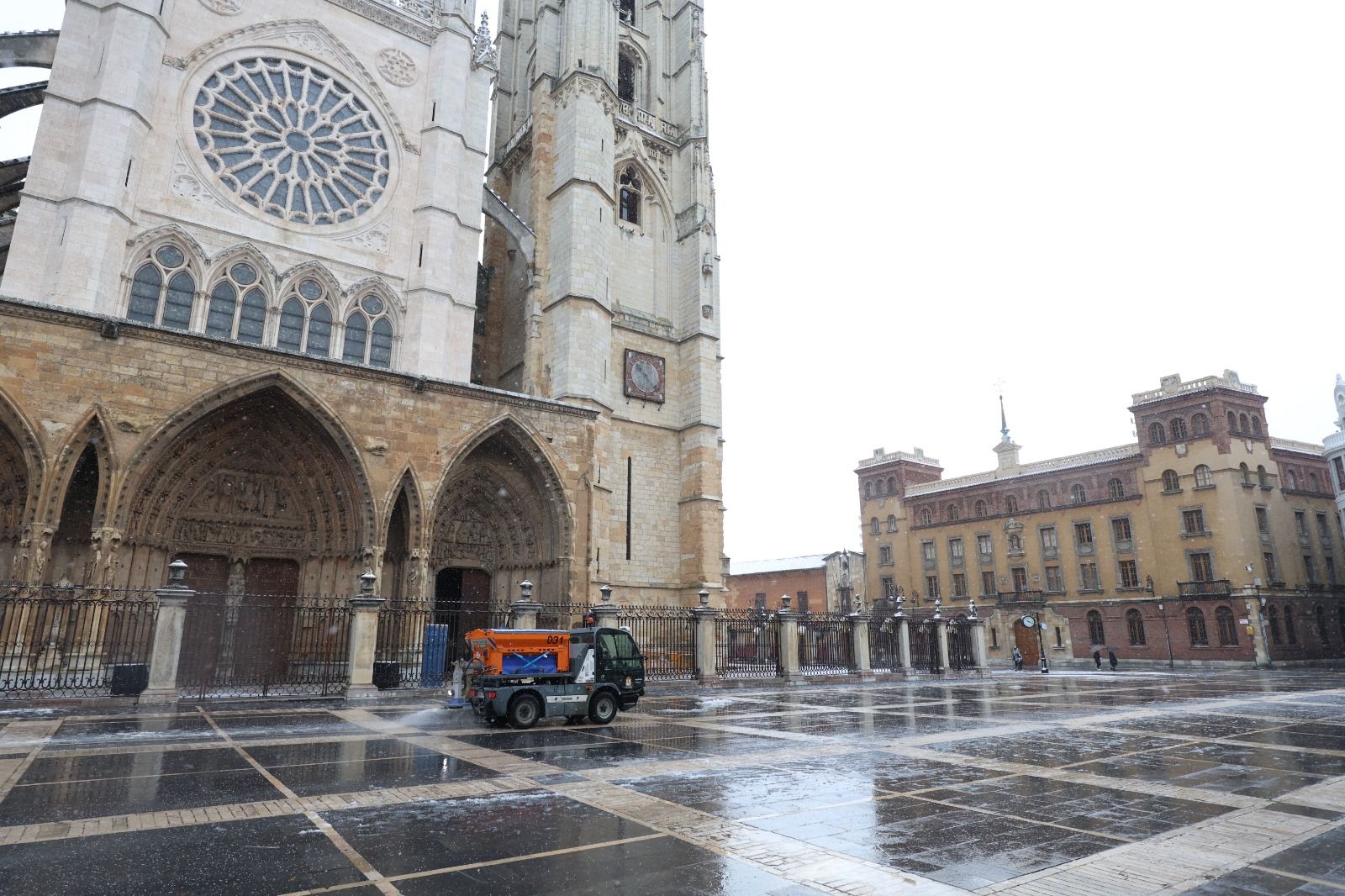 Las fotos de la nevada en León capital.