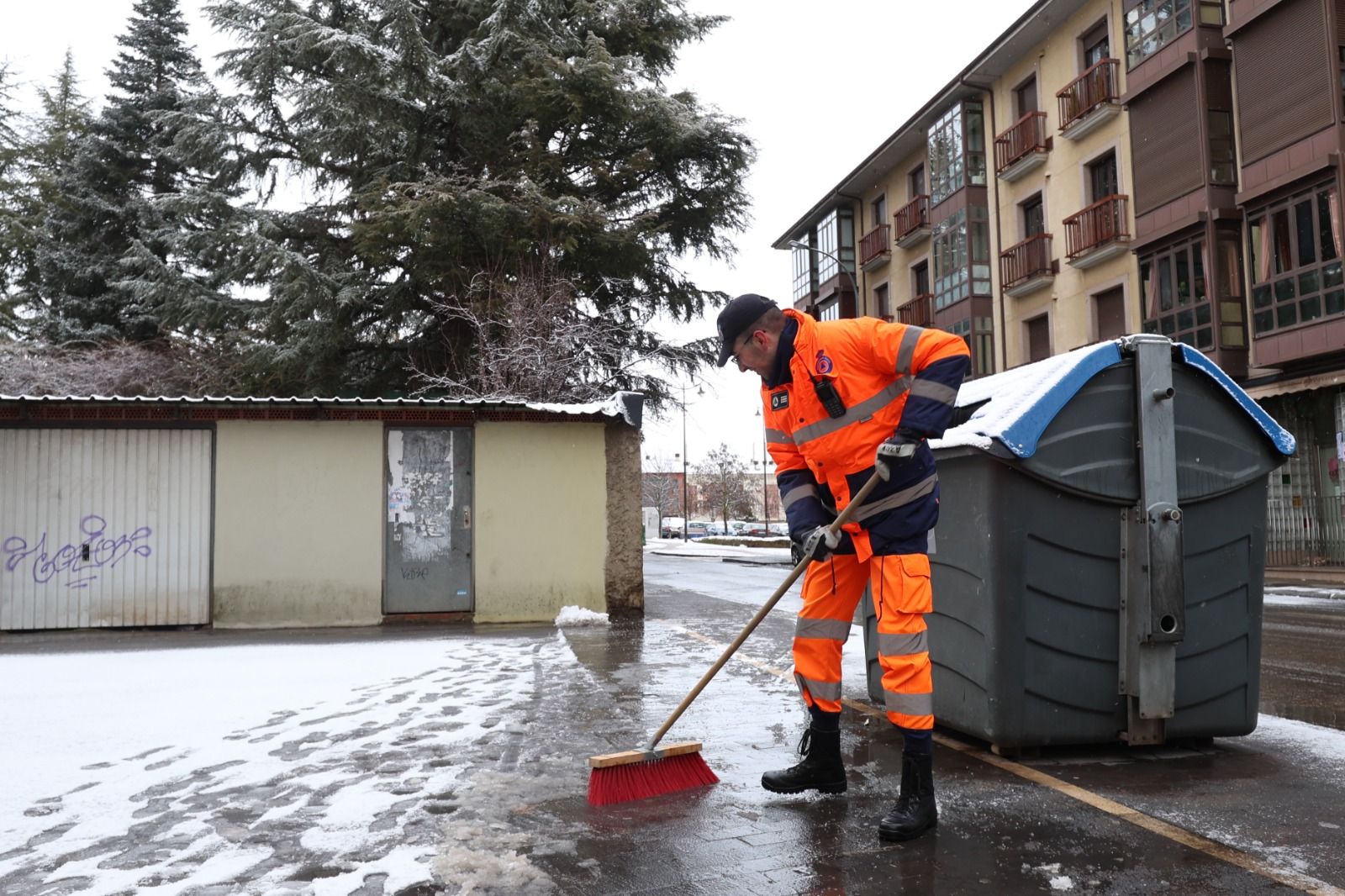 Las fotos de la nevada en León capital.