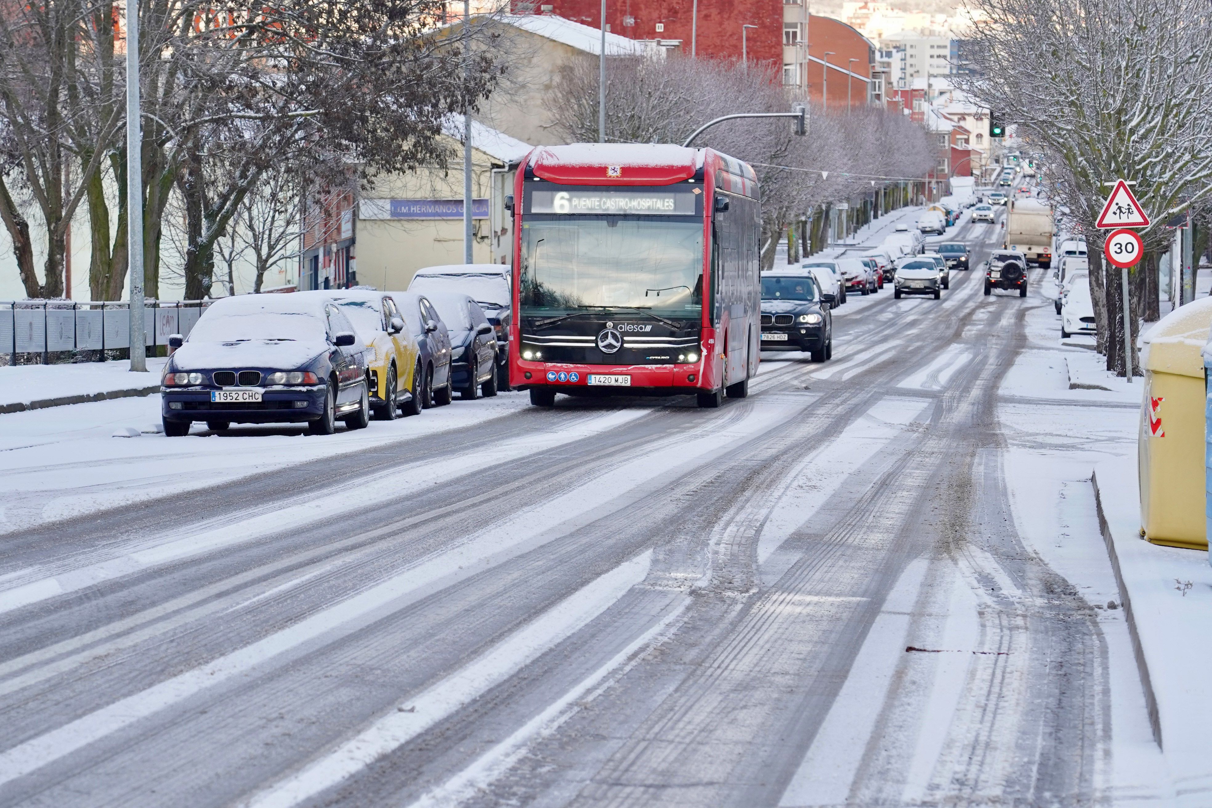 Las fotos de la nevada en León capital.