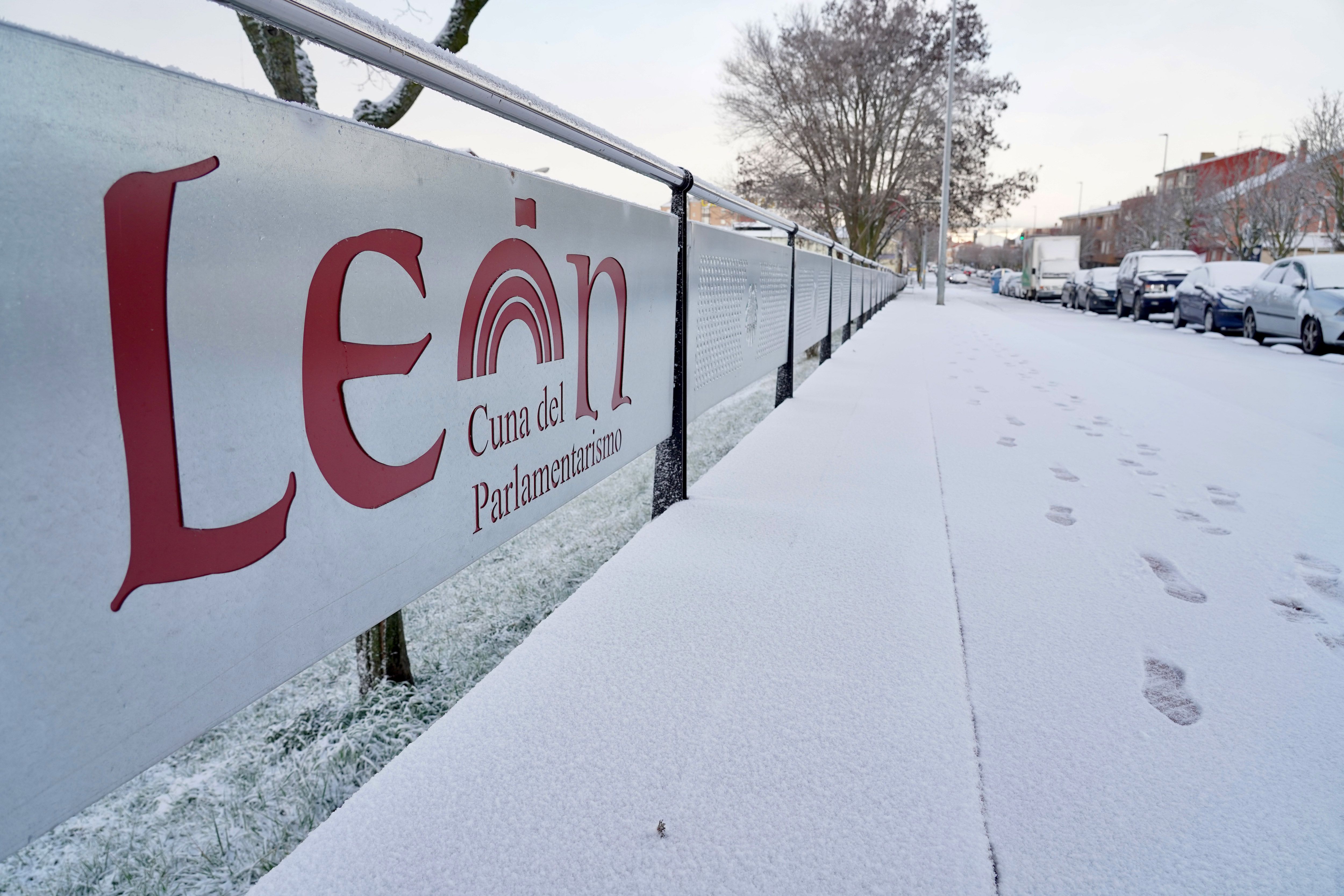 Las fotos de la nevada en León capital.