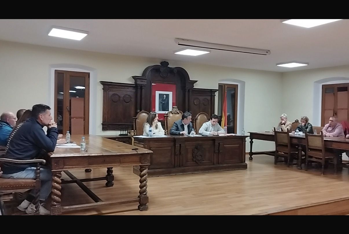 Un momento del pleno celebrado en el Ayuntamiento de Cistierna.