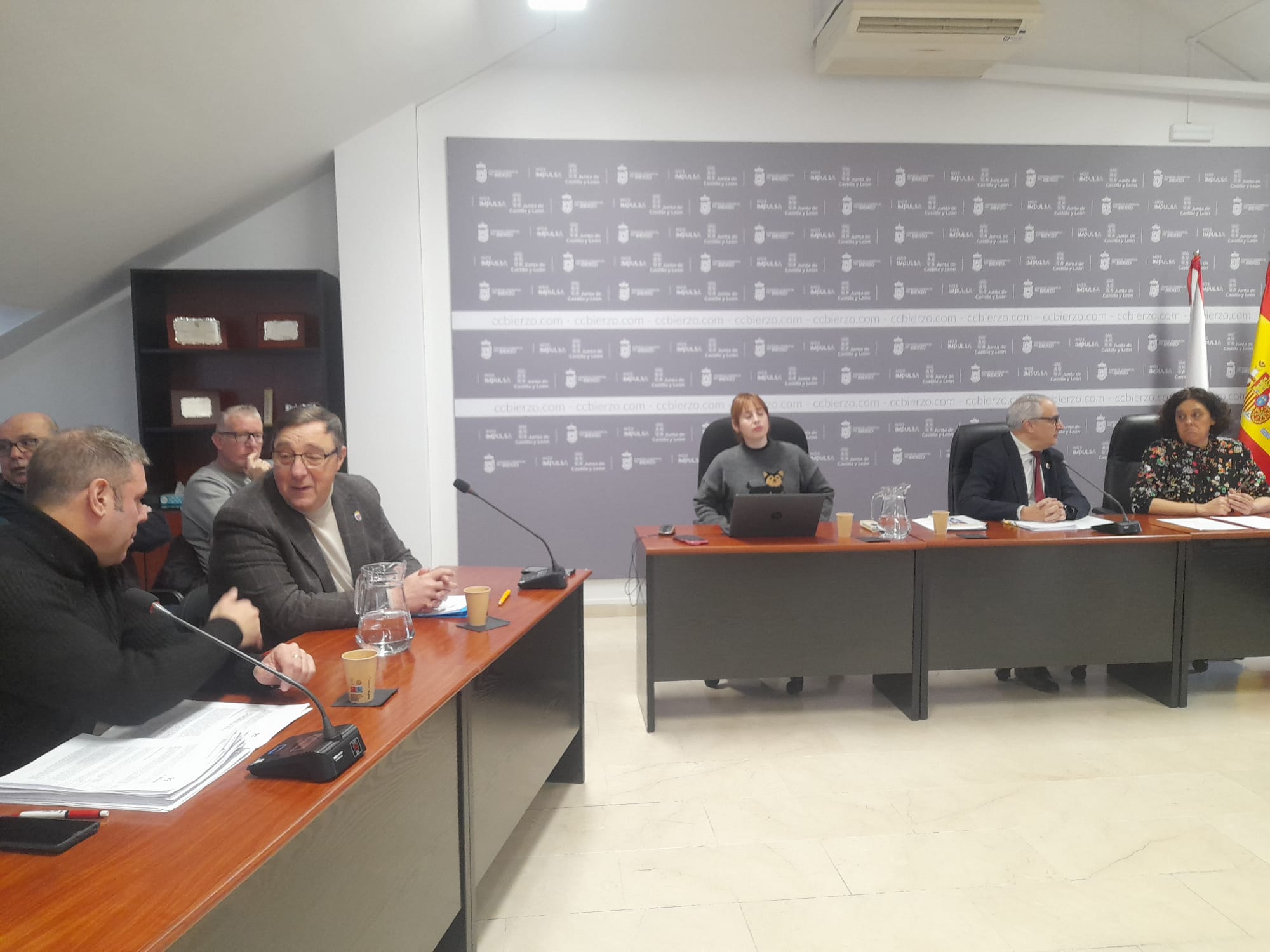 Inicio del pleno del Consejo Comarcal, donde se debatieron las mociones. | MAR IGLESIAS