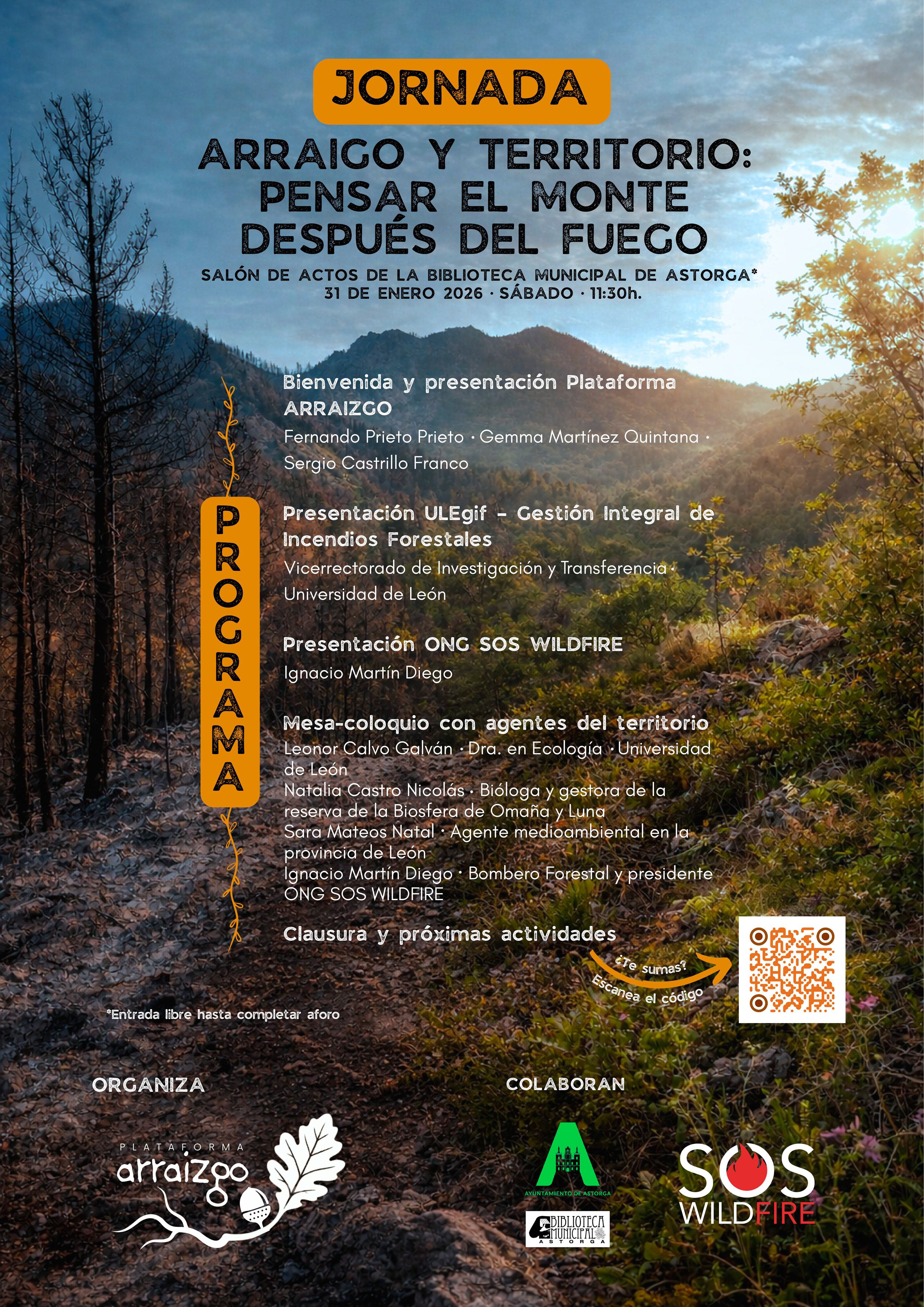 Cartel de la jornada. 