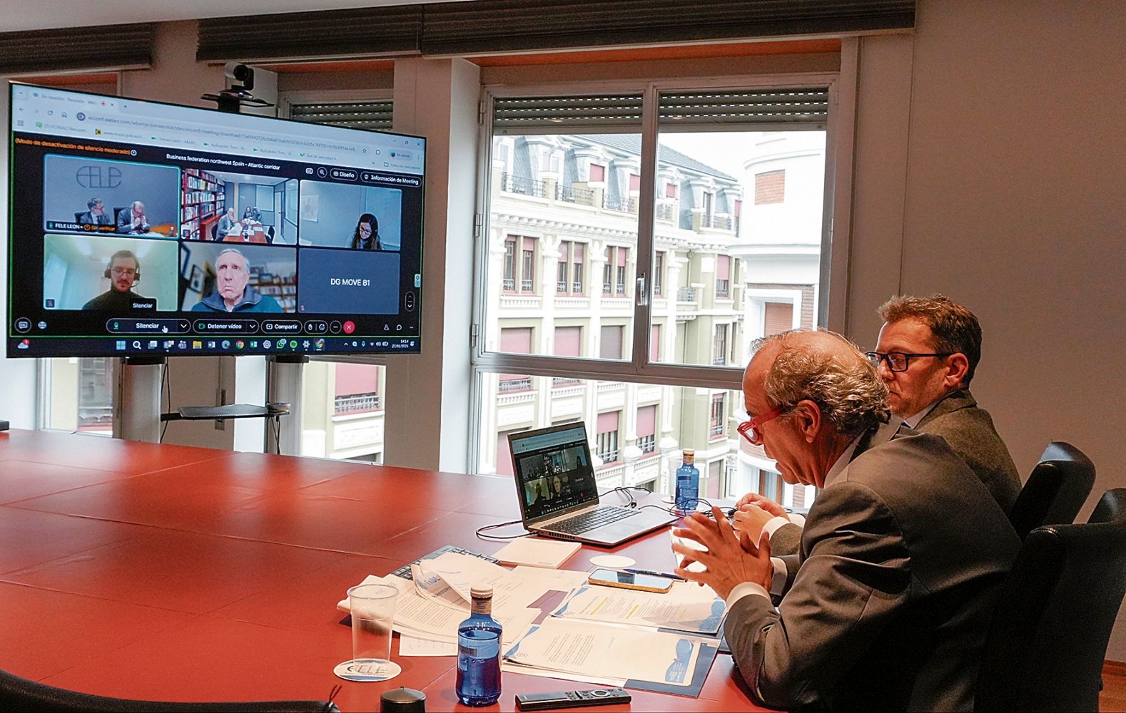 Reunión telemática con François Bausch en la que participó la Fele | L.N.C.