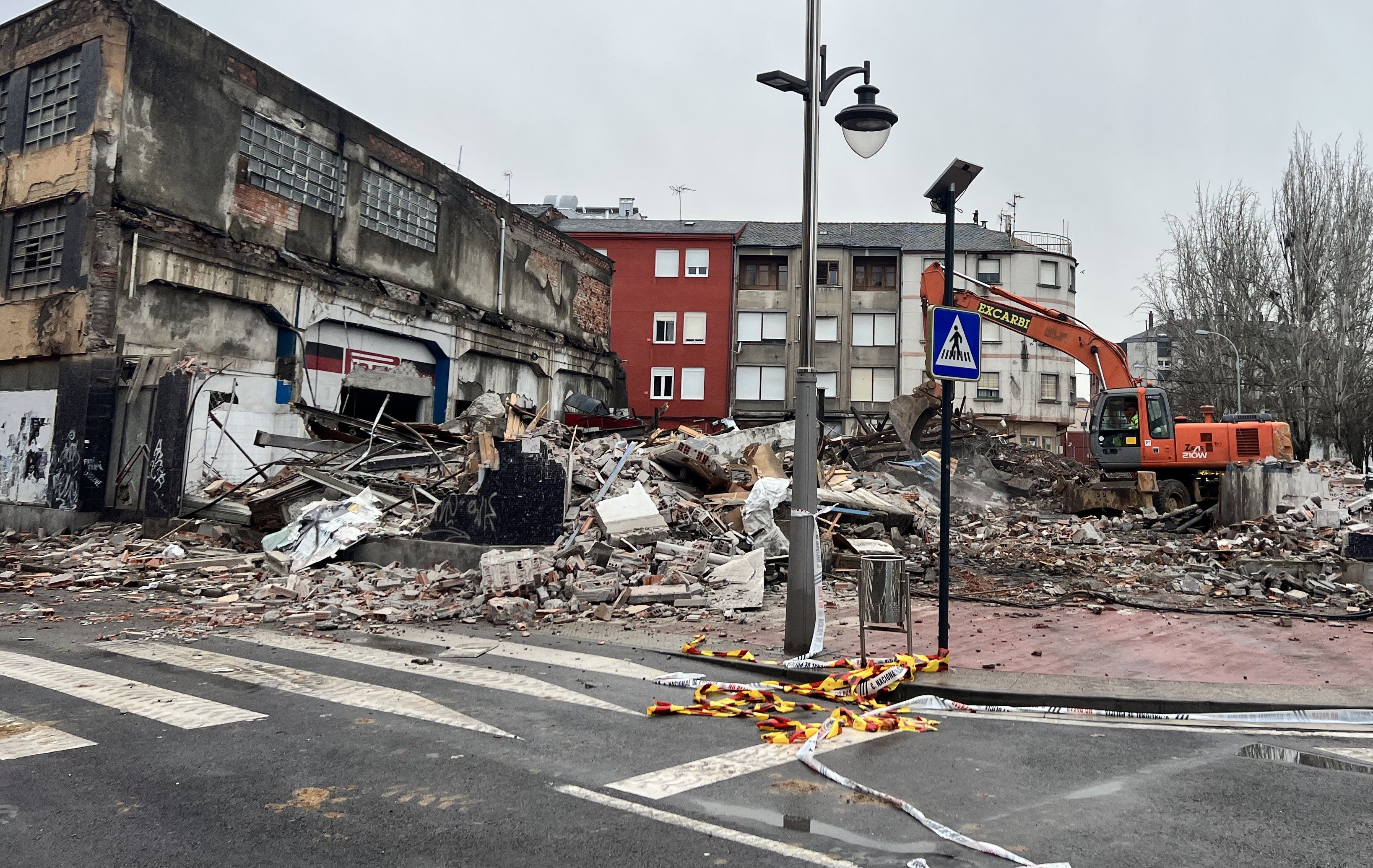 Imagen de la zona 0 tras el derrumbe. 