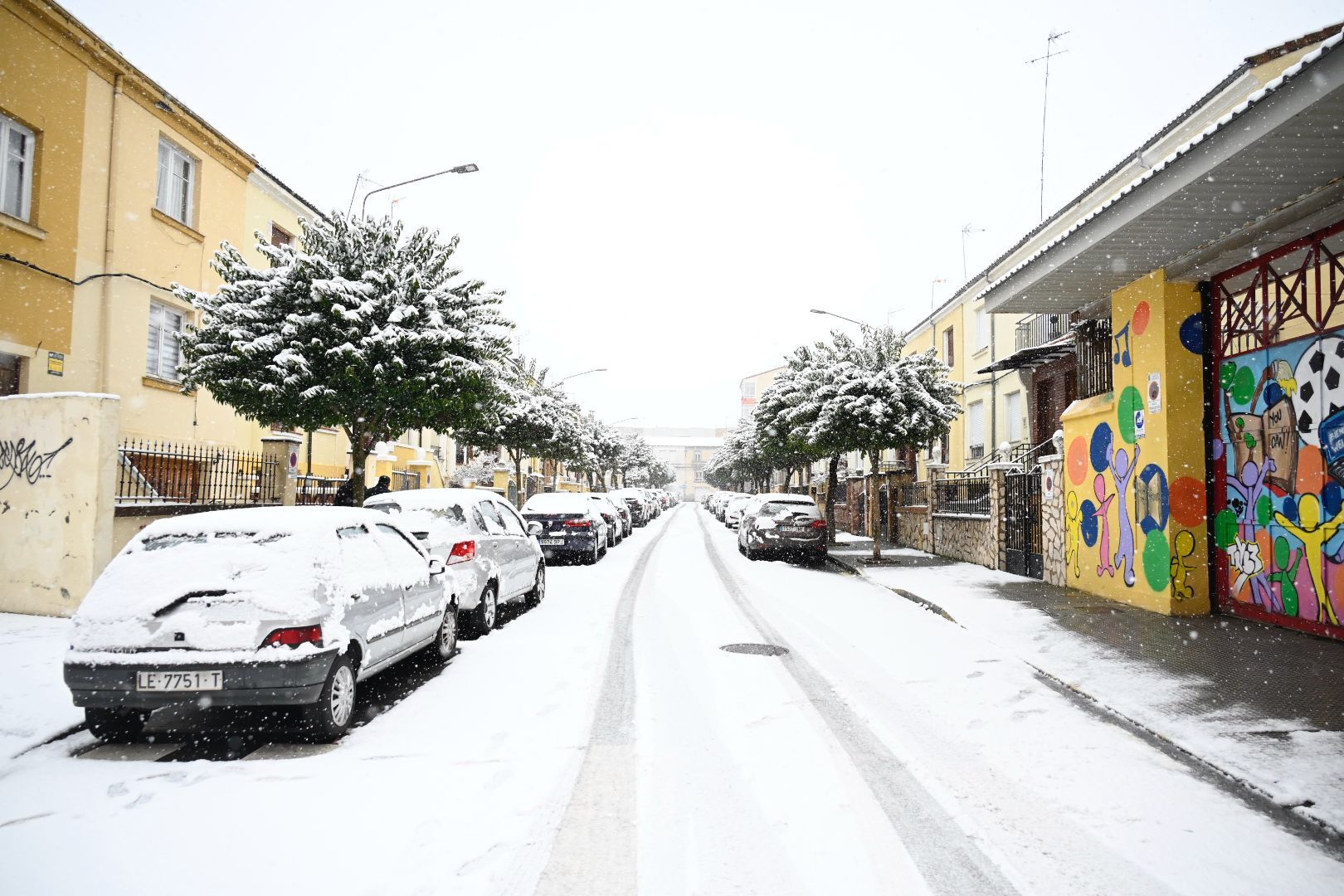 La borrasca Kristin tiñe León de blanco (5)