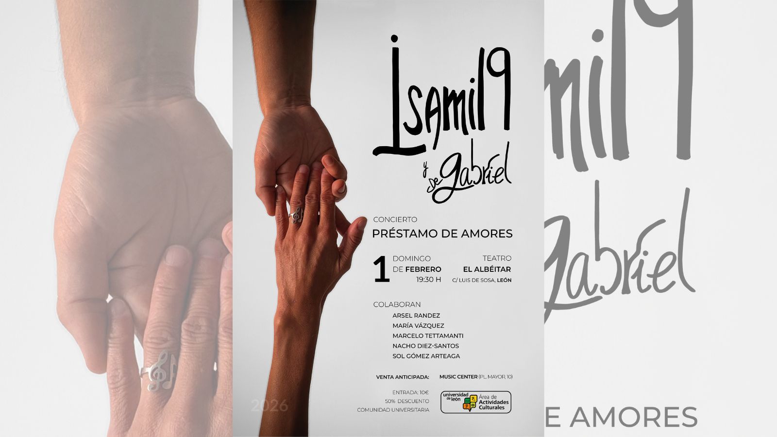 El cartel del evento de este domingo en El Albéitar de León.