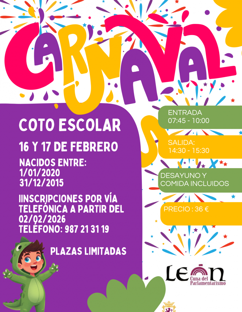 Cartel Carnaval 2026 Coto Escolar Cartel Carnaval 2026 Coto Escolar