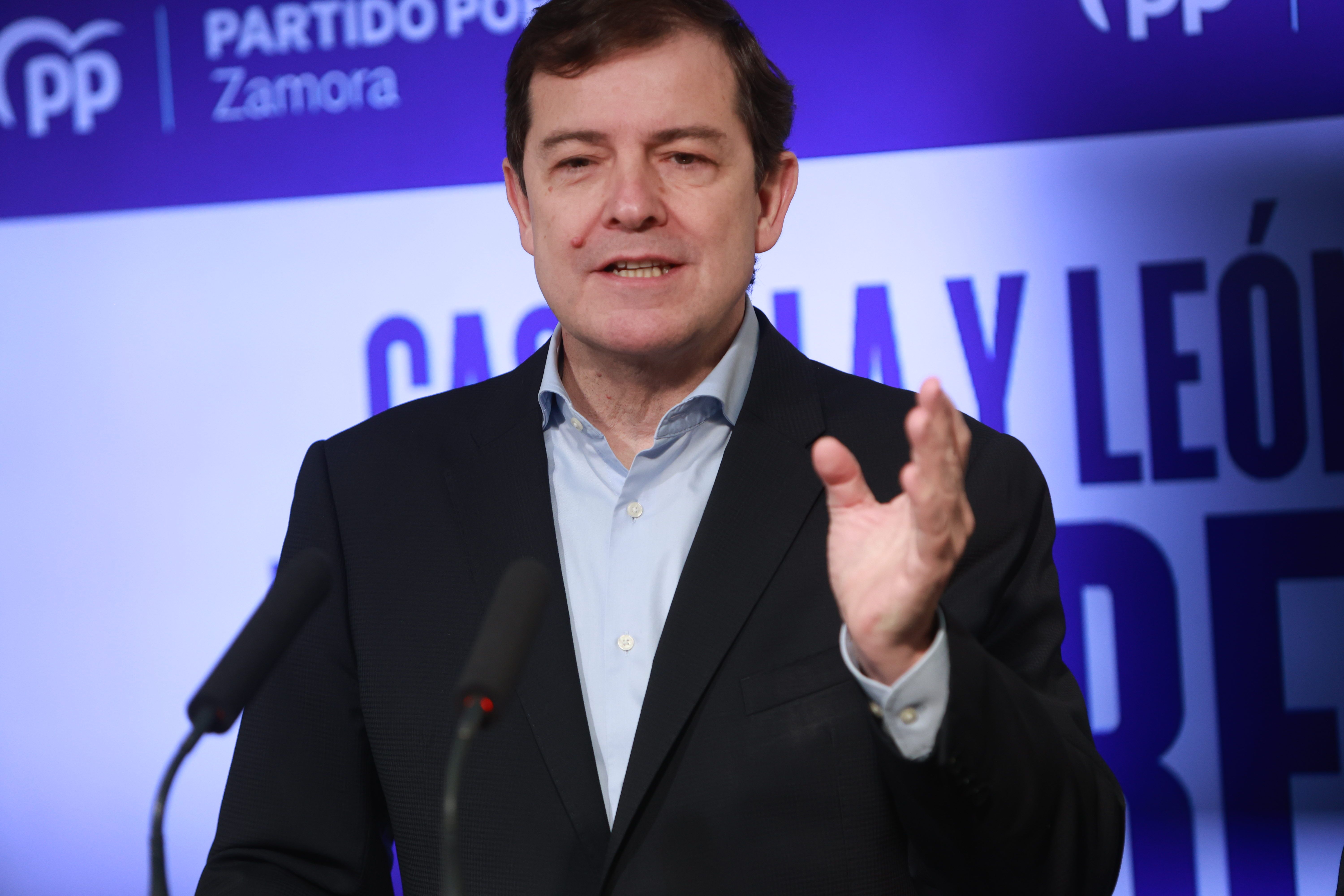 El presidente de la Junta y candidato del PP a la reelección, Alfonso Fernández Mañueco. | ICAL