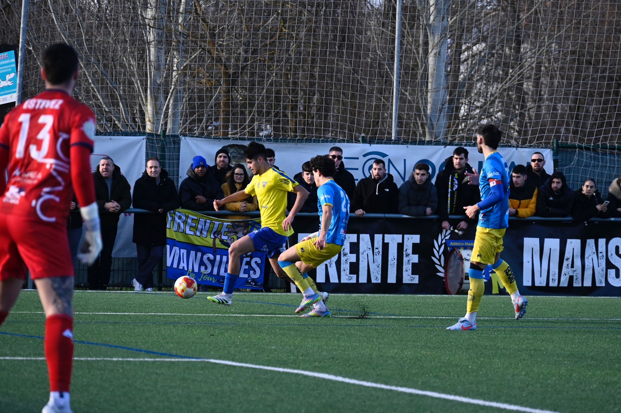 El Masnillés se llevó al victoria ante el Diocesanos, en un partido disputado en Puente Castro y no en La Caldera. SAÚL ARÉN