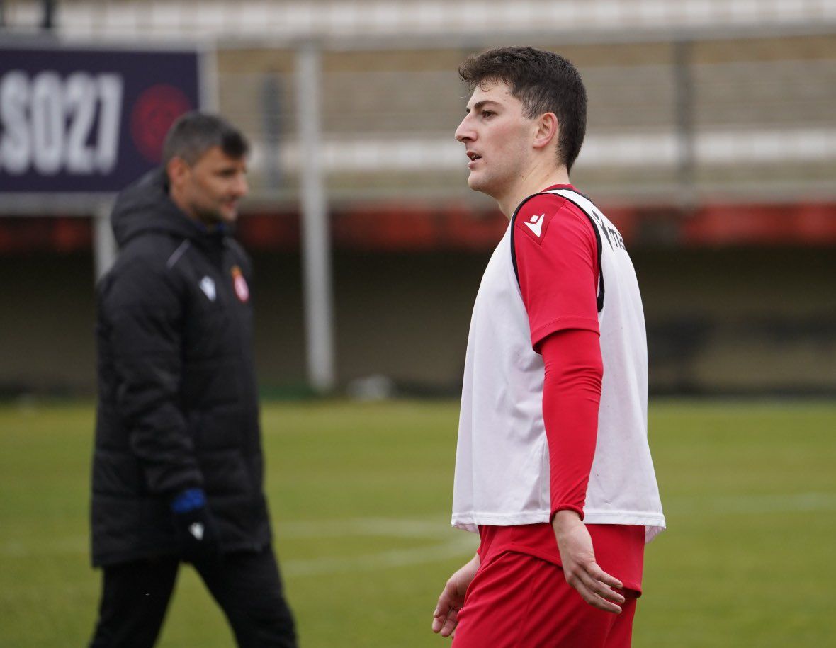 Peru Rodríguez, durante su primer entrenamiento con la Cultural. | CYD