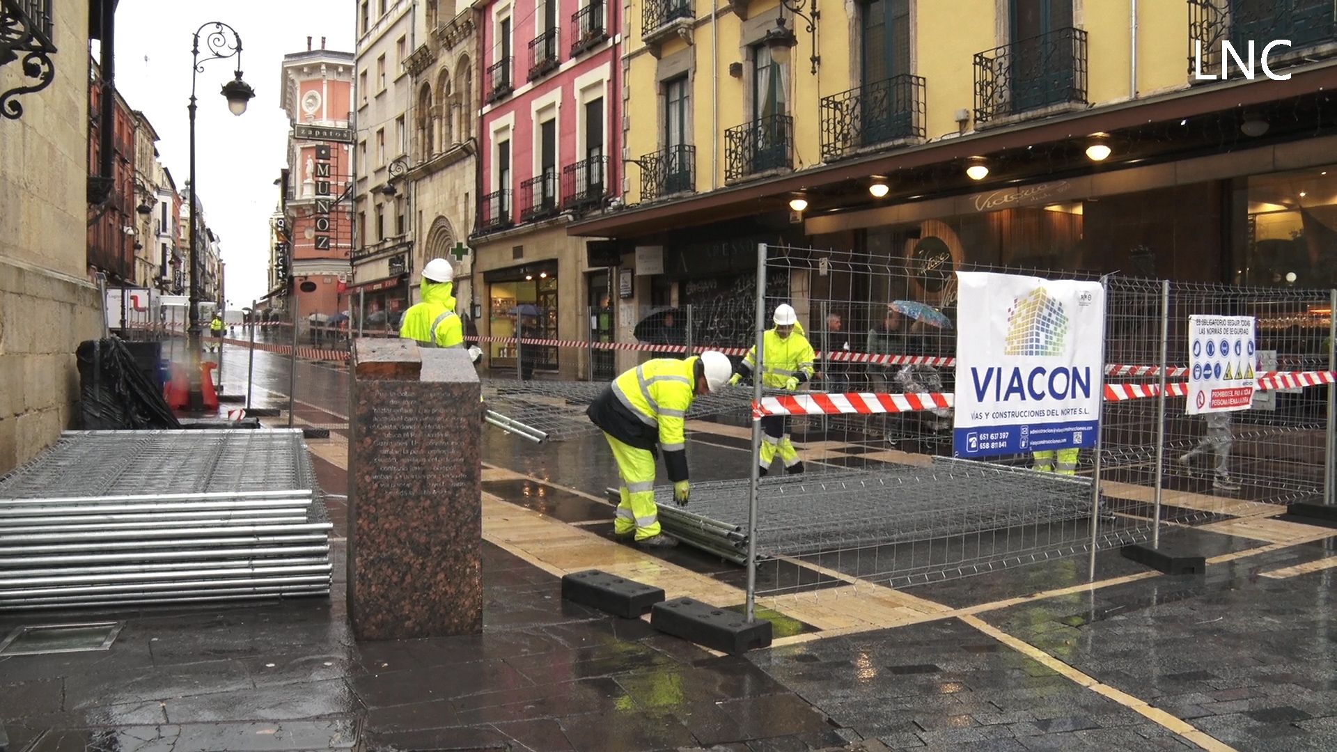 Arrancan las obras para sacarle brillo a la calle Ancha de León Arrancan las obras para sacarle brillo a la calle Ancha de León