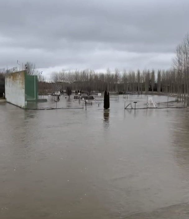 Inundaciones por el desbordamiento del río Órbigo. | L.N.C.