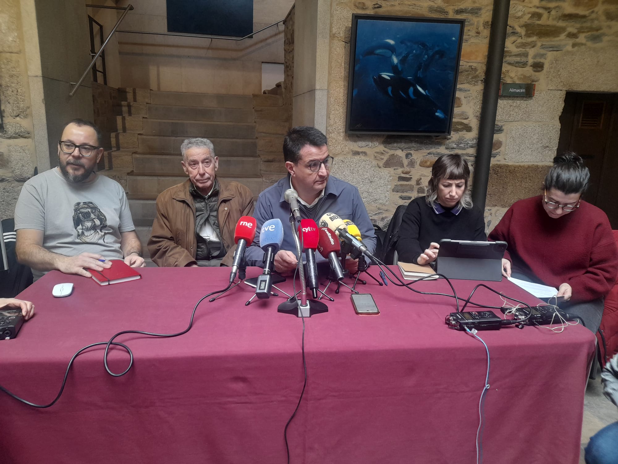 Rueda de prensa para determinar la aparición de los restos de Girón. | MAR IGLESIAS