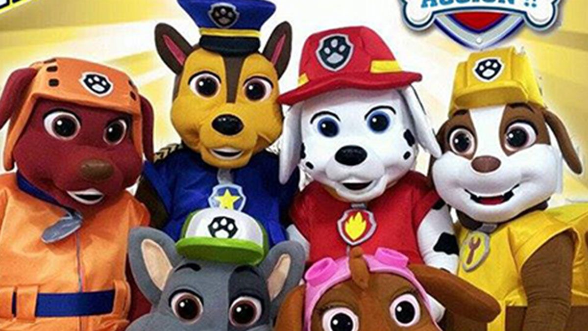 La Patrulla Canina es el espectáculo estrella para los niños en estas fiestas.