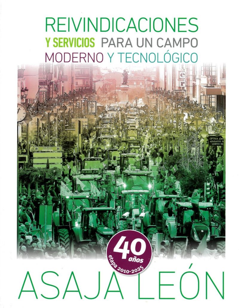 Portada del libro de los 40 años de Asaja.