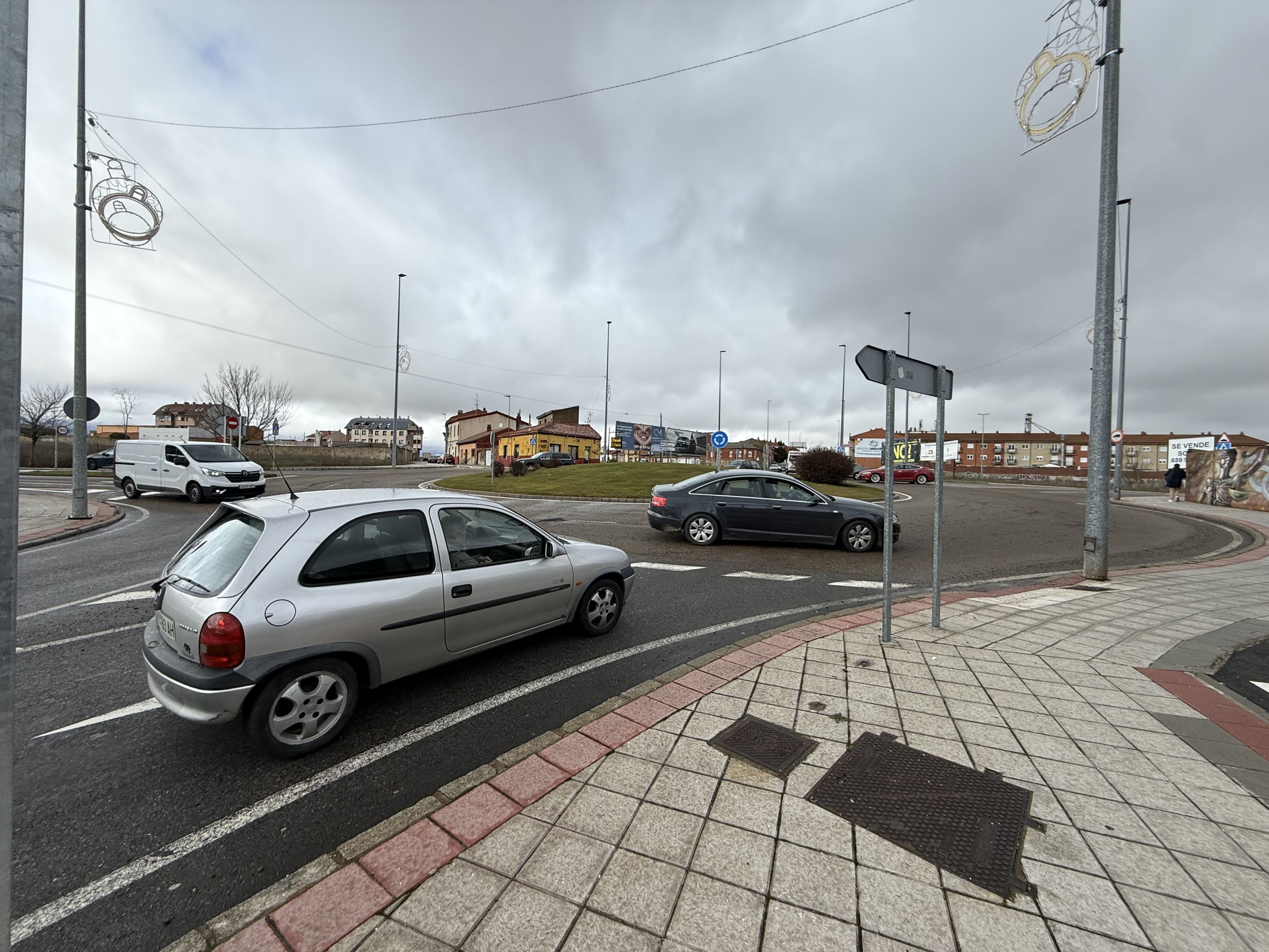 Rotonda de la carretera de Asturias objeto de la propuesta