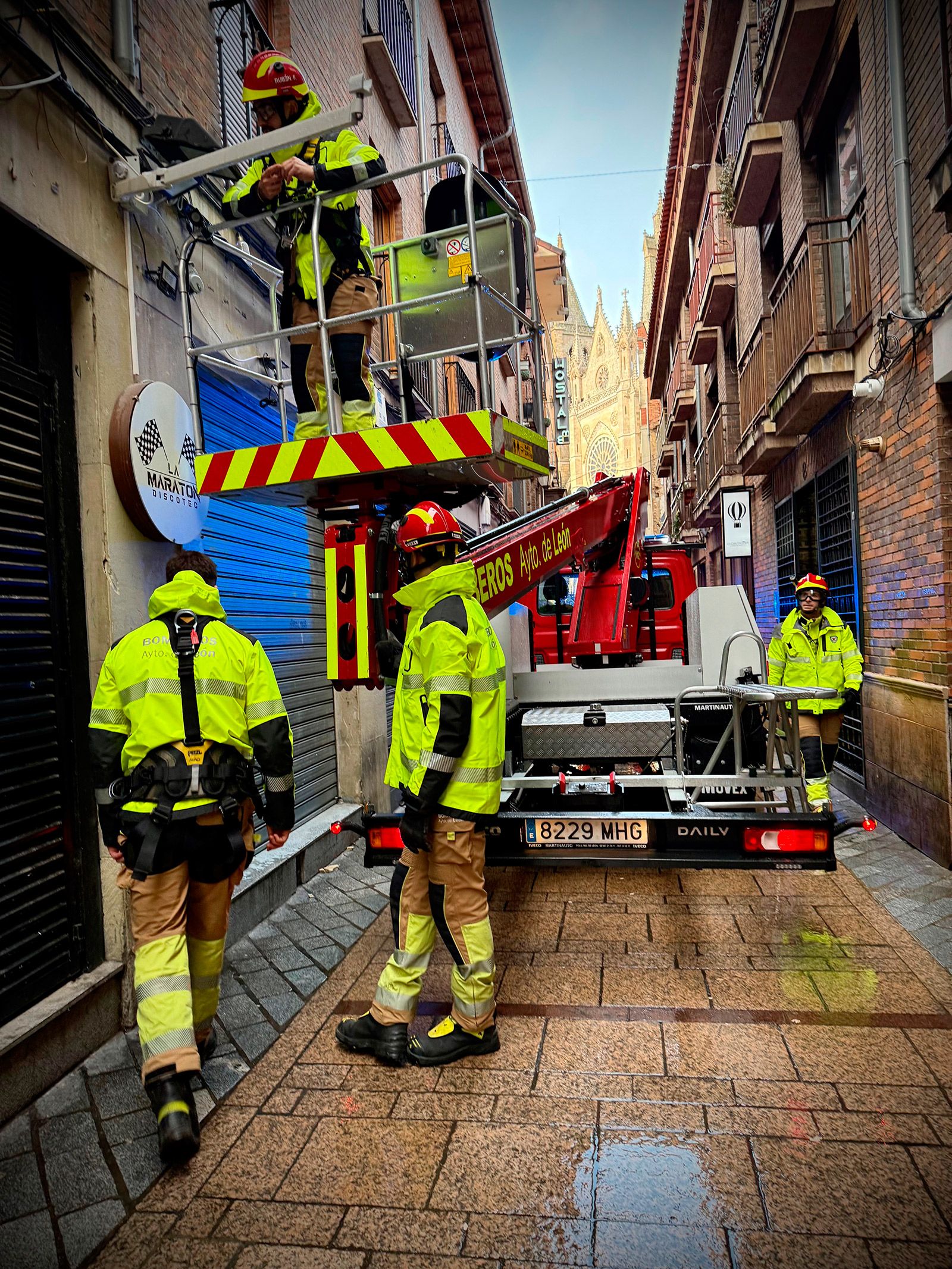 Intervención de los bomberos en el Húmedo